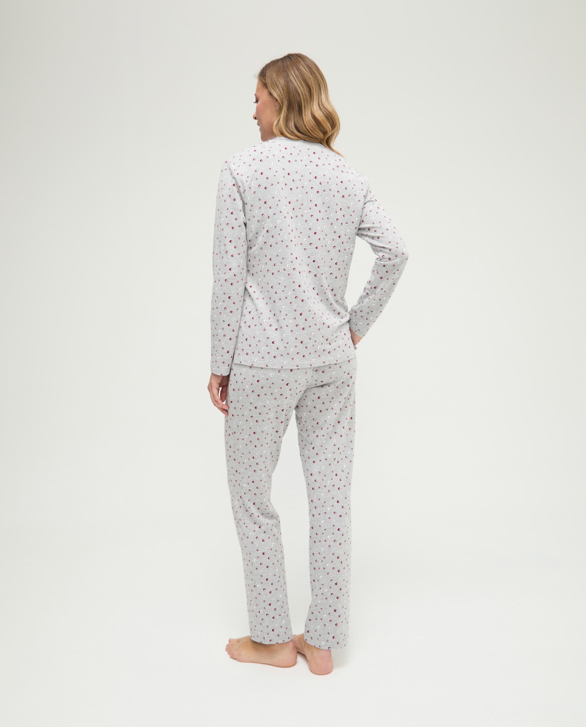 Pijama com Vigore Estampado Bordeaux-2