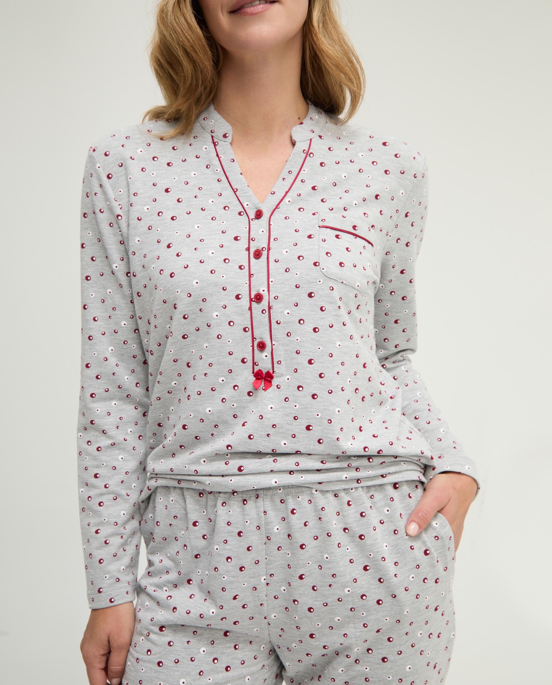 Pijama com Vigore Estampado Bordeaux-4