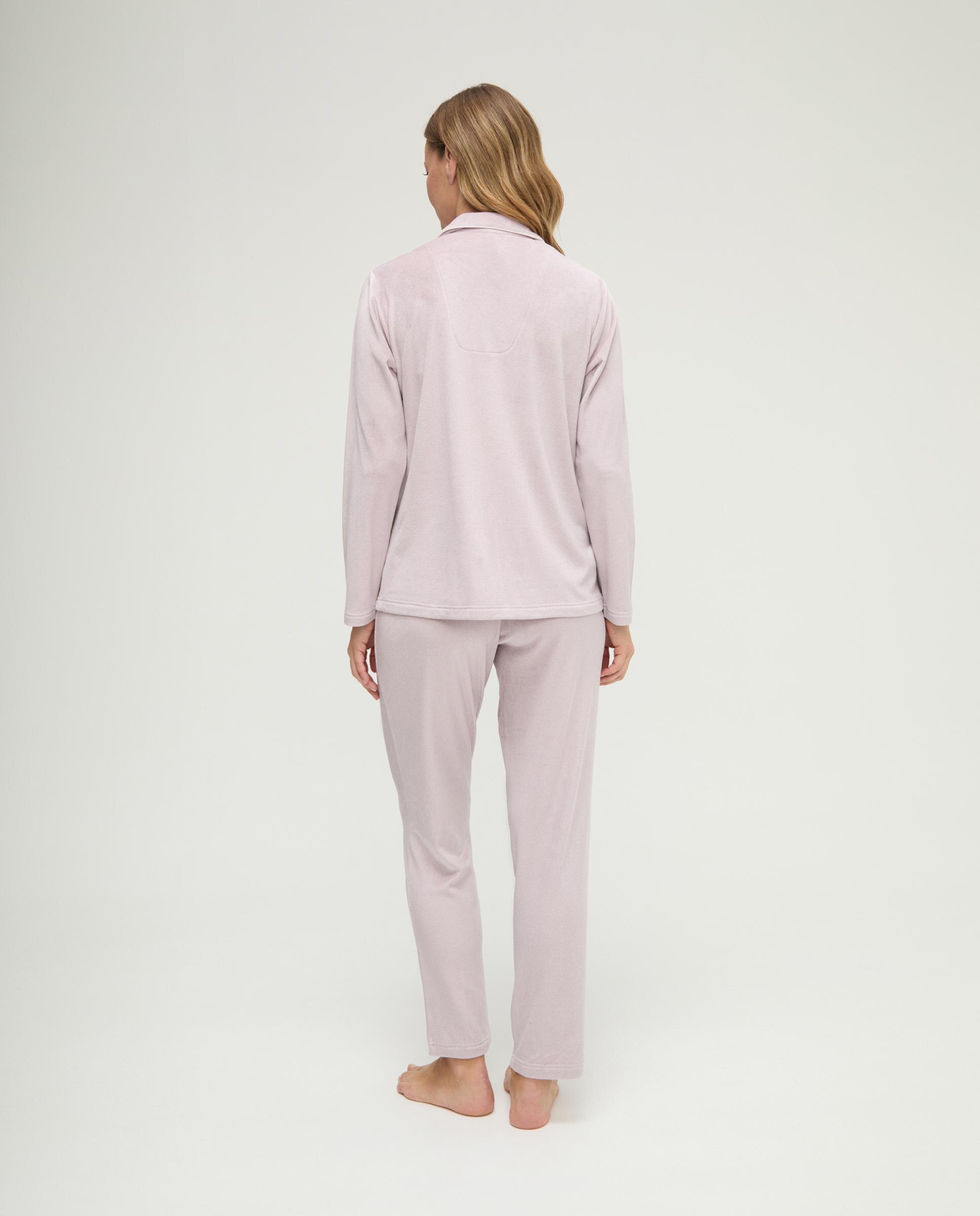 Pijama com Efeito Vigore Aberto Malva-2