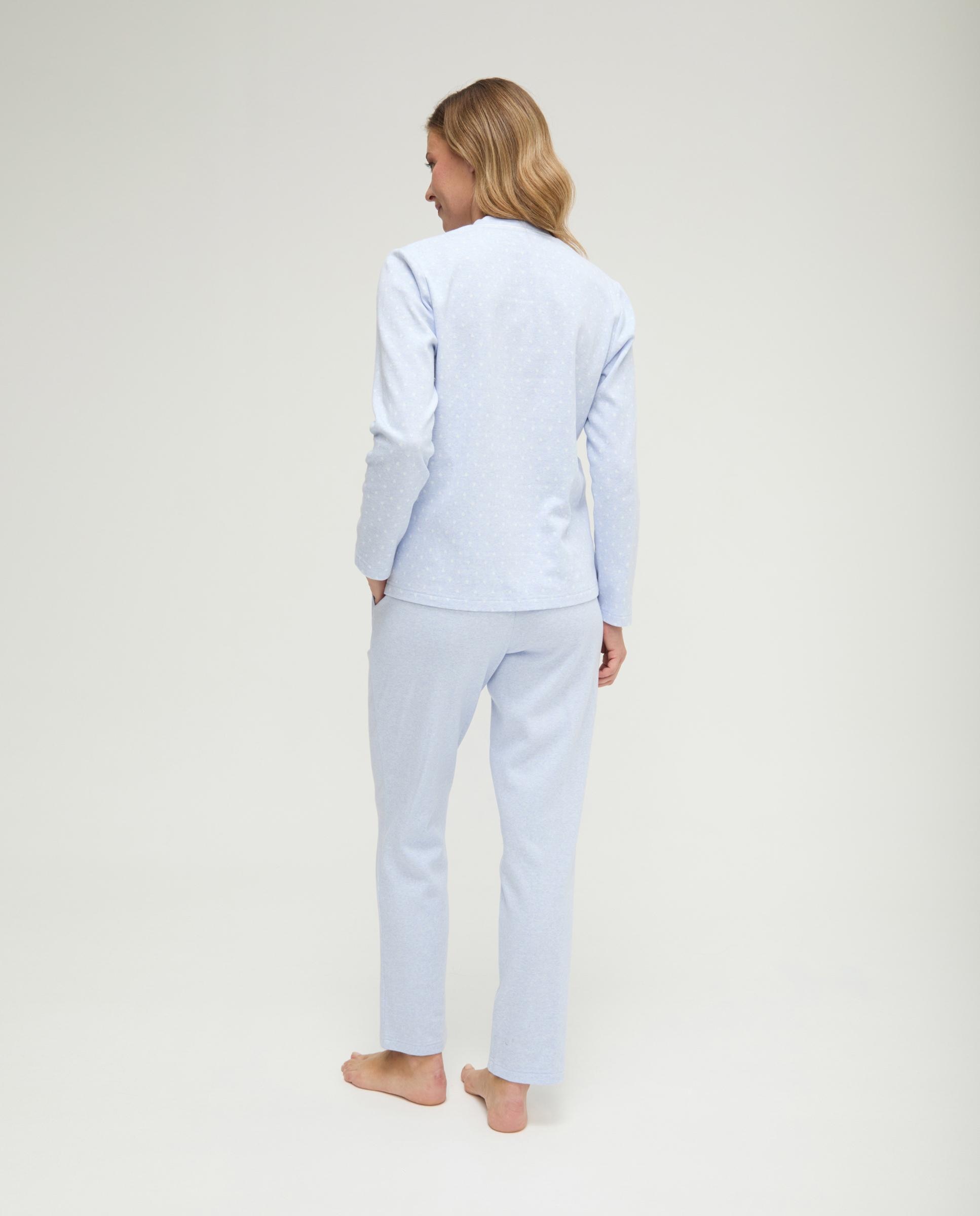 Pijama com Vigore Corações Azul-2