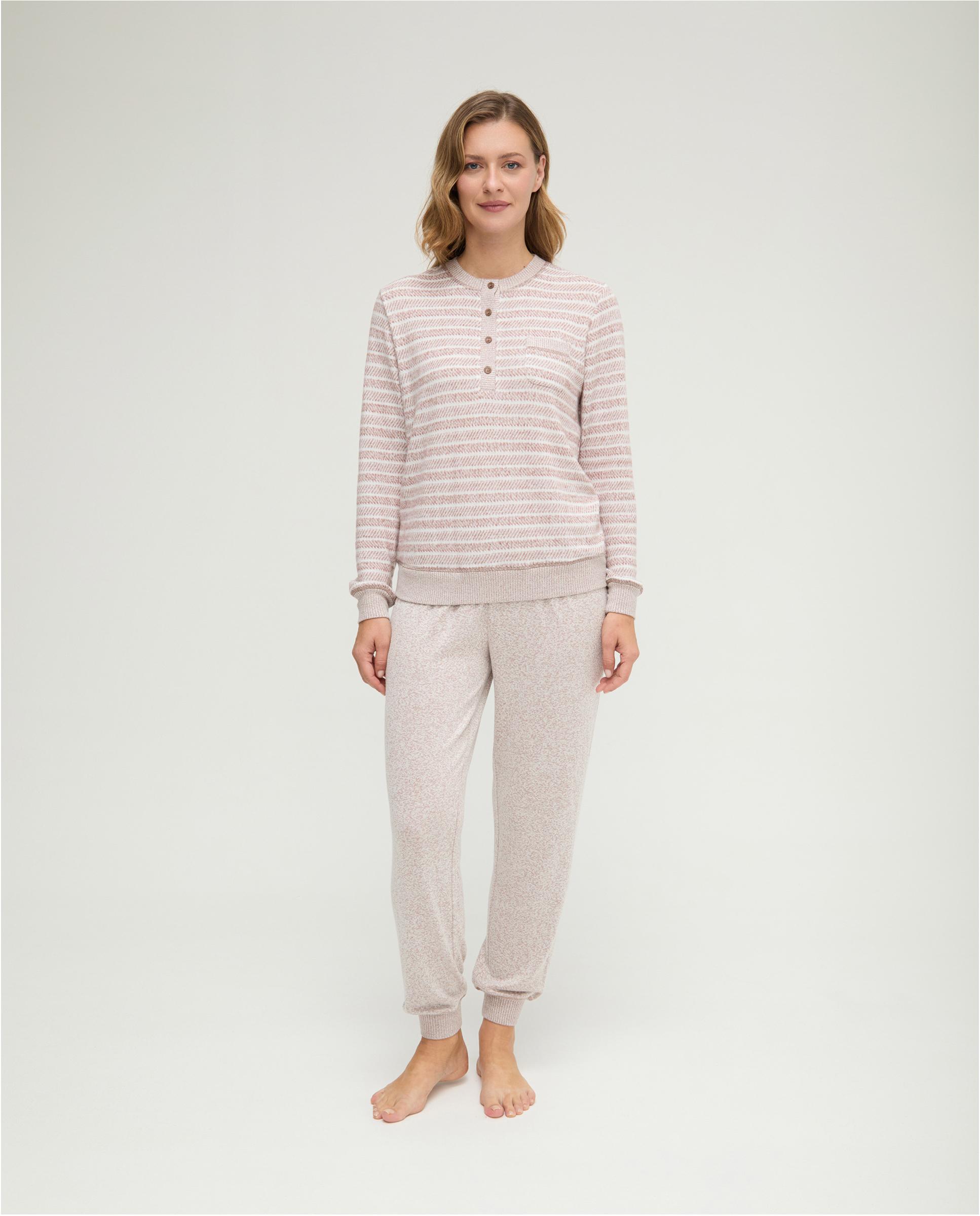 Imagem 0 de Pijama com Vigore Às Riscas e Botões