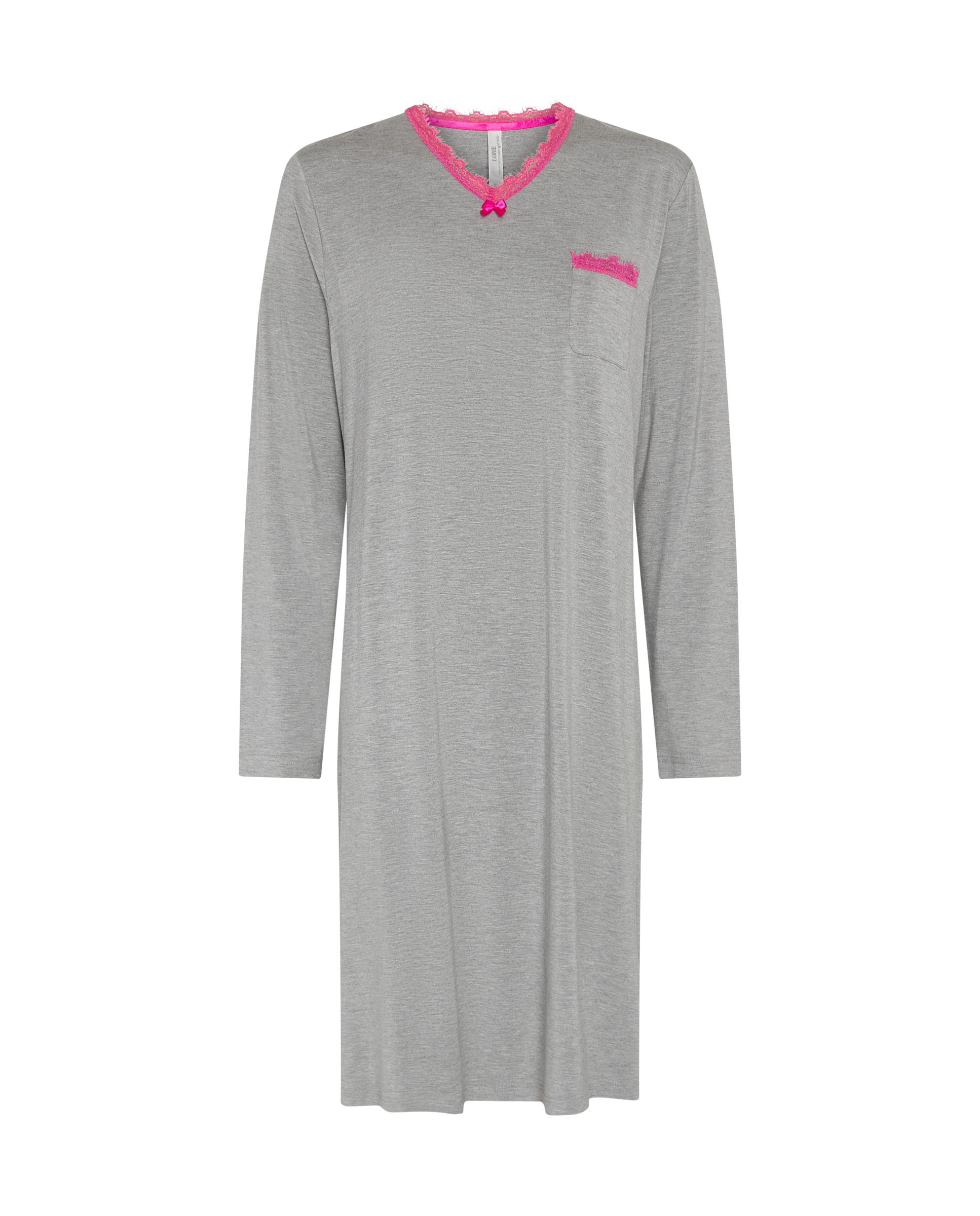Robe Vigore em V com Renda Cinzento-3