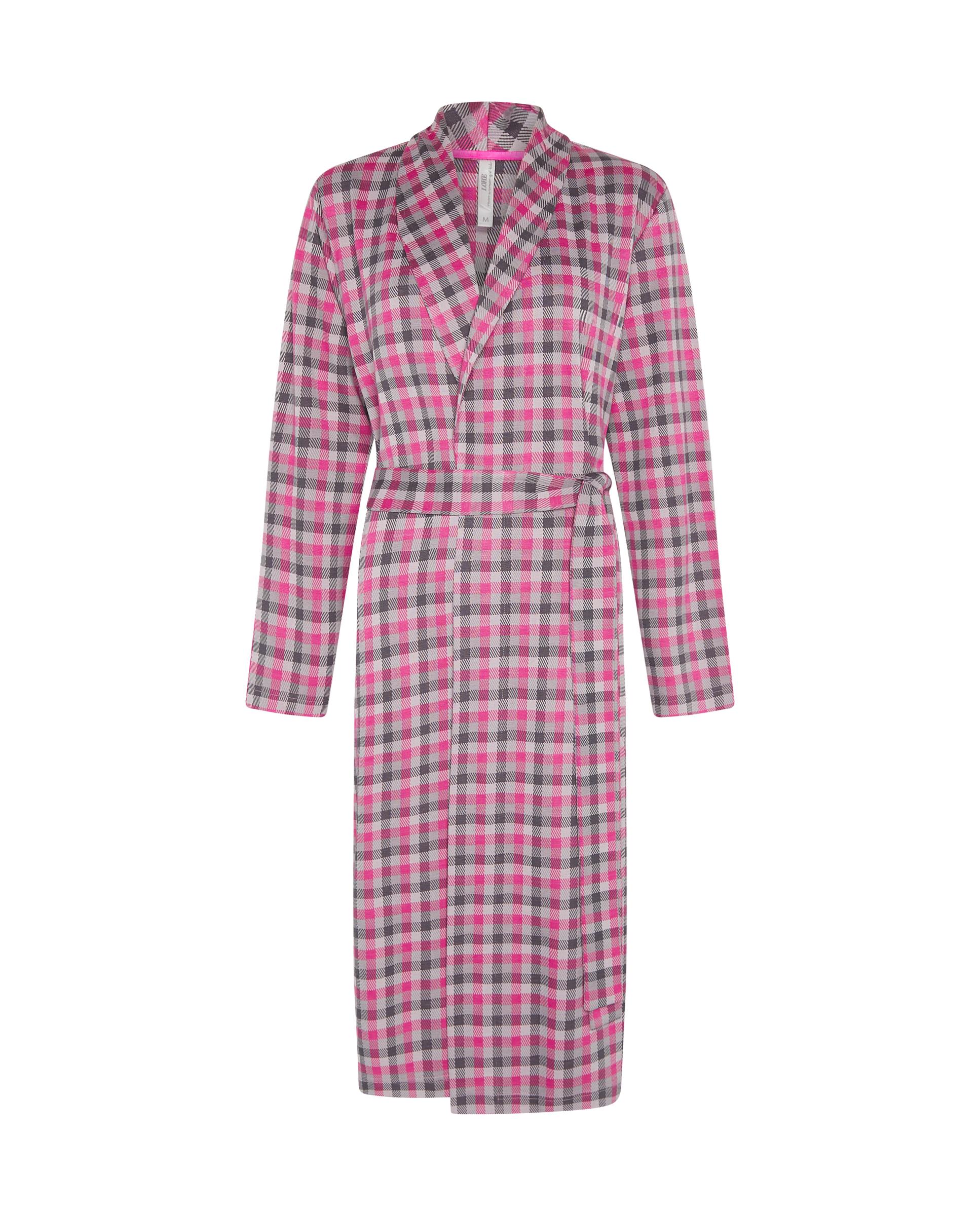 Robe Cruzada Aos Quadrados Fúcsia-3