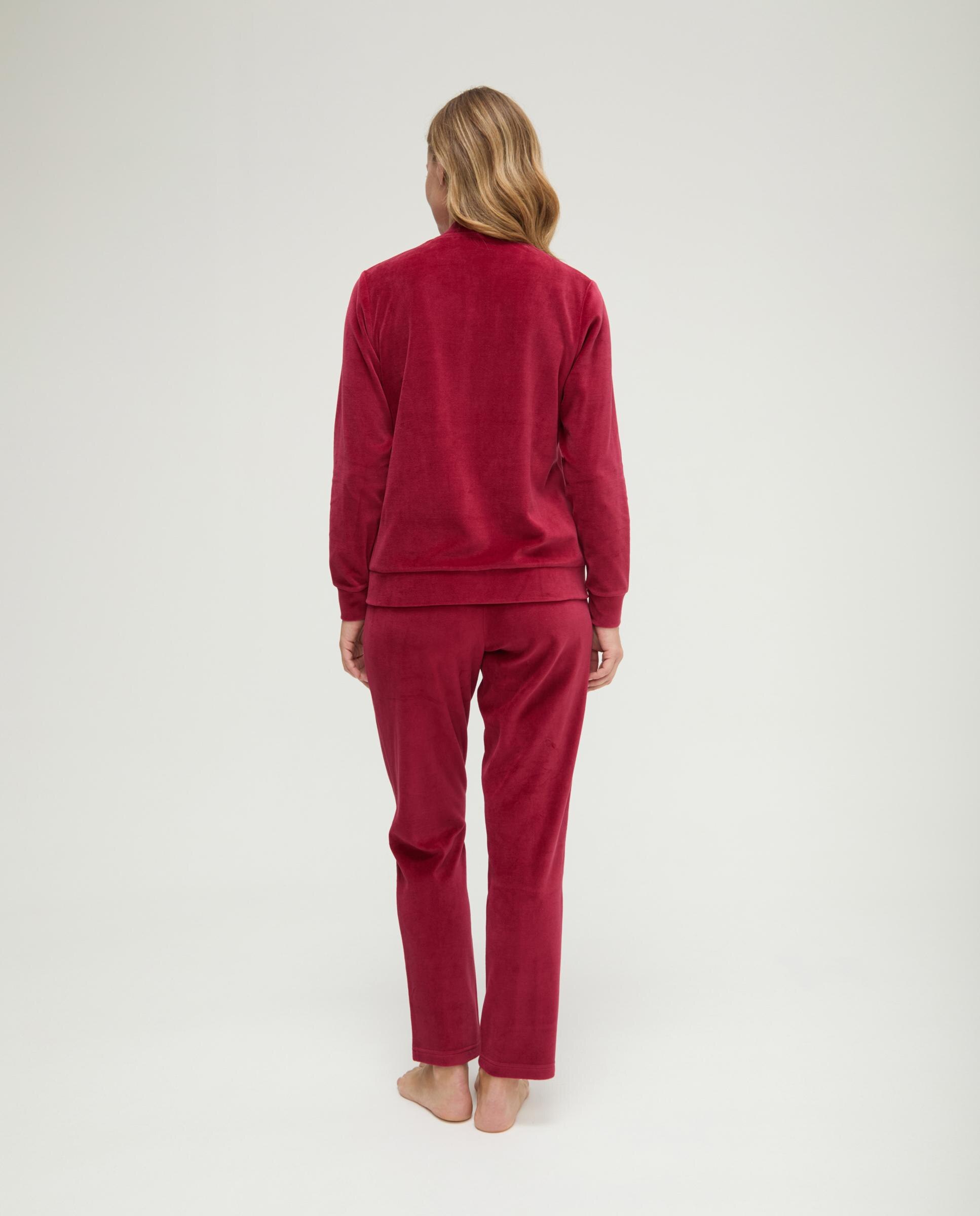 Pijama com Veludo Bordeaux-2