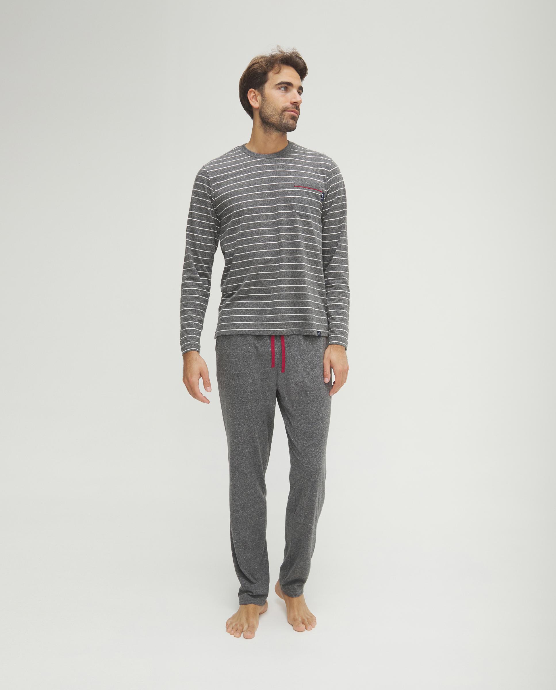 Imagem 0 de Pijama Comprido Às Riscas