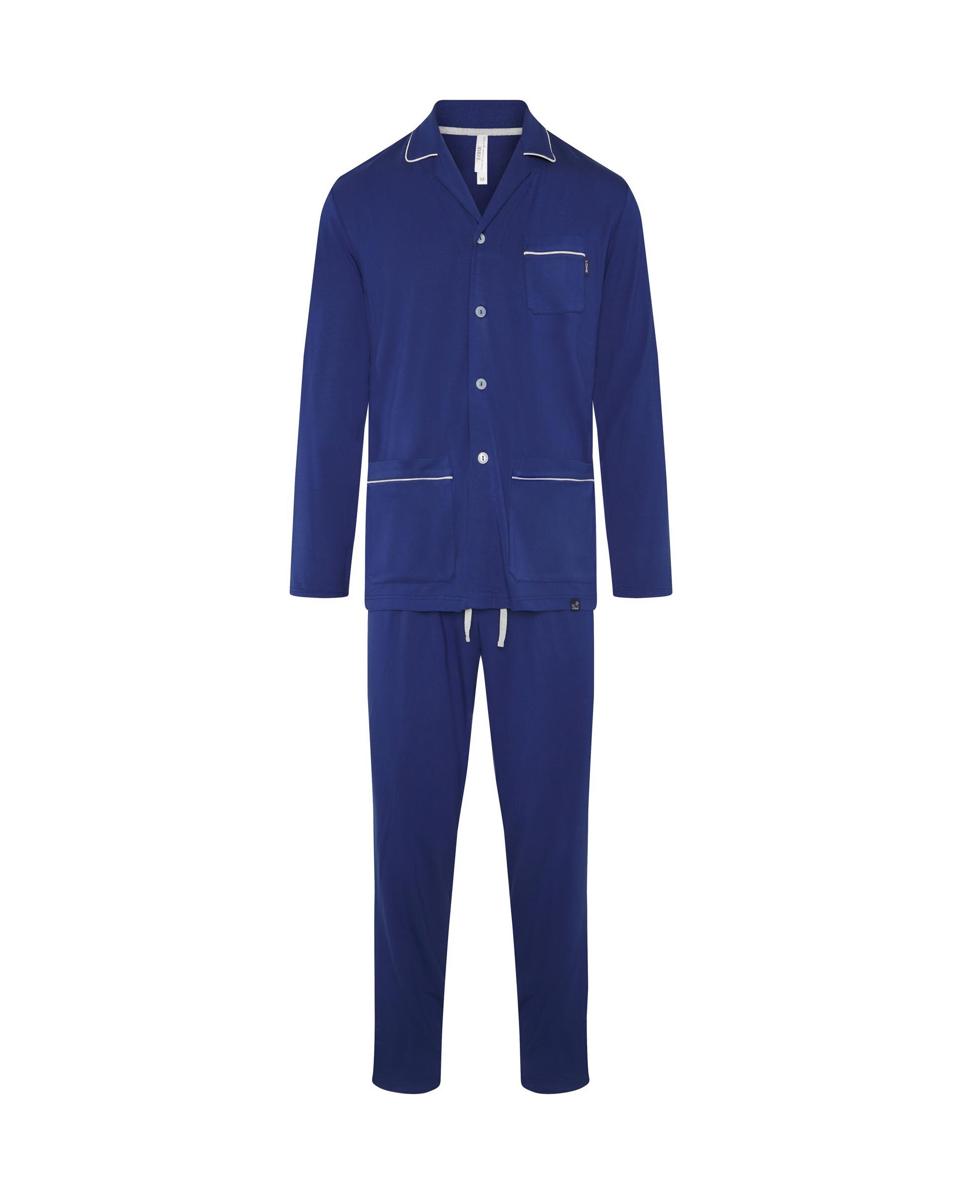 Pijama Modal Aberto Azul-marinho-3