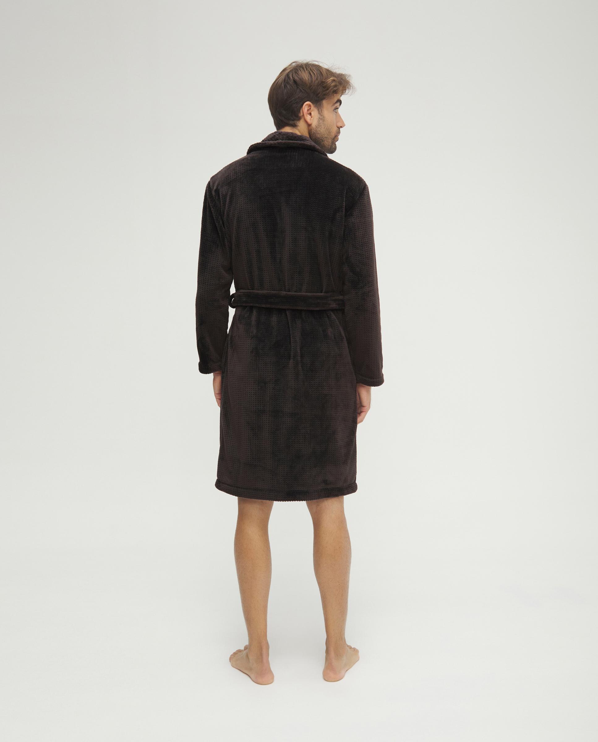 Robe Comprida Jacquard Castanho-2