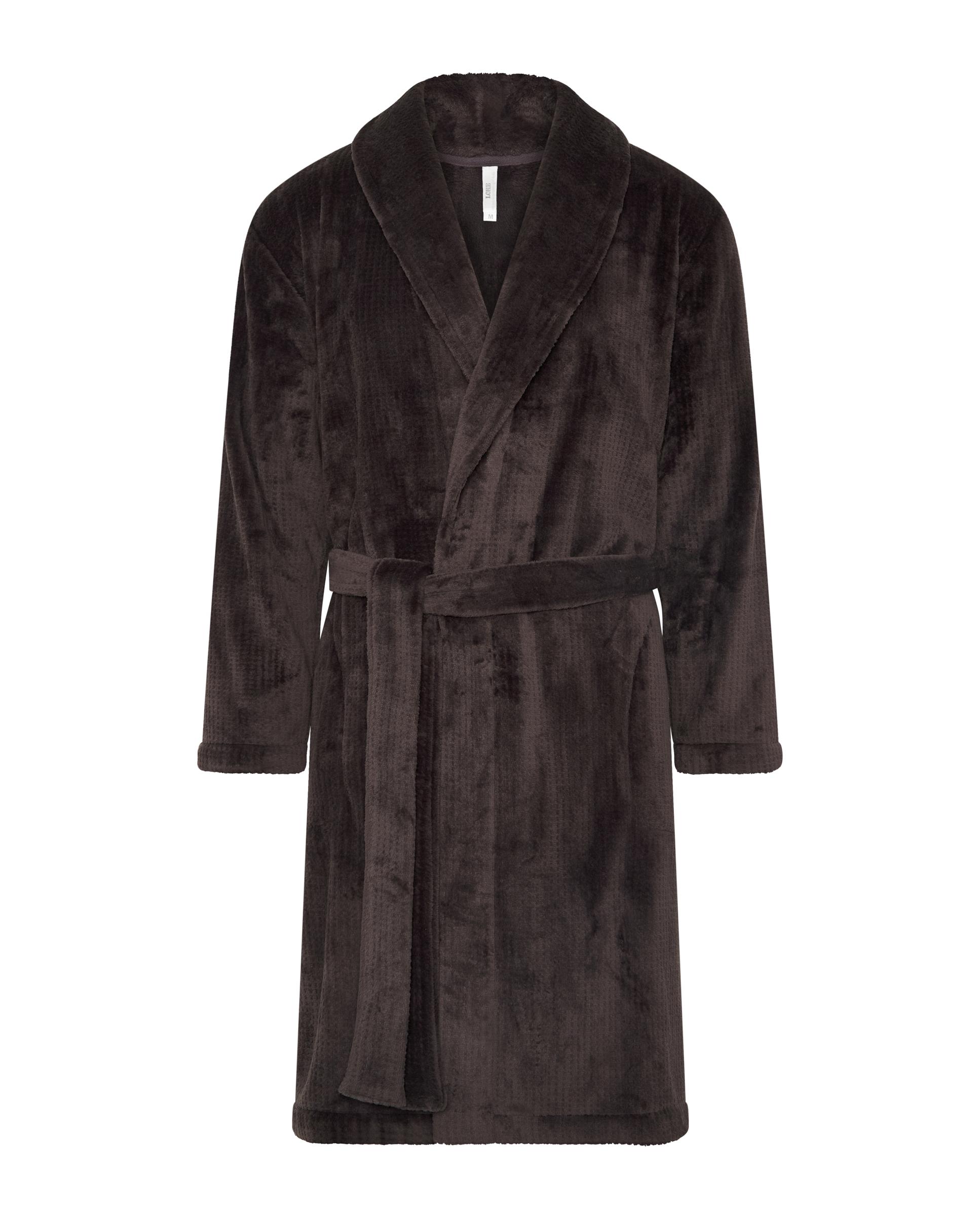 Robe Comprida Jacquard Castanho-3