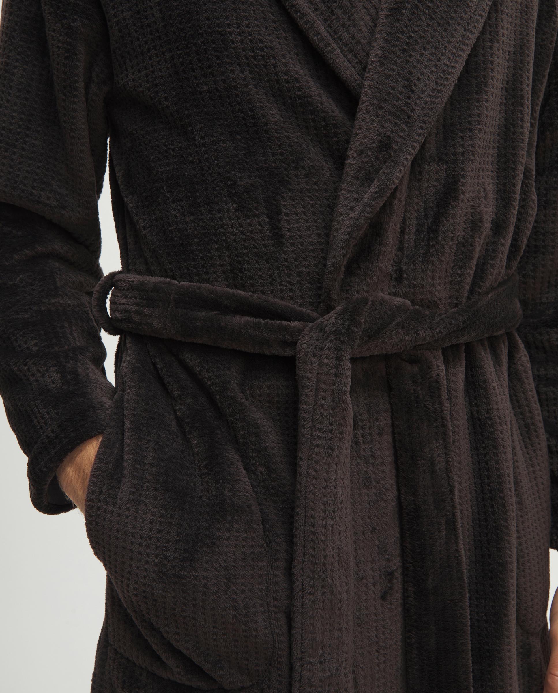 Robe Comprida Jacquard Castanho-4