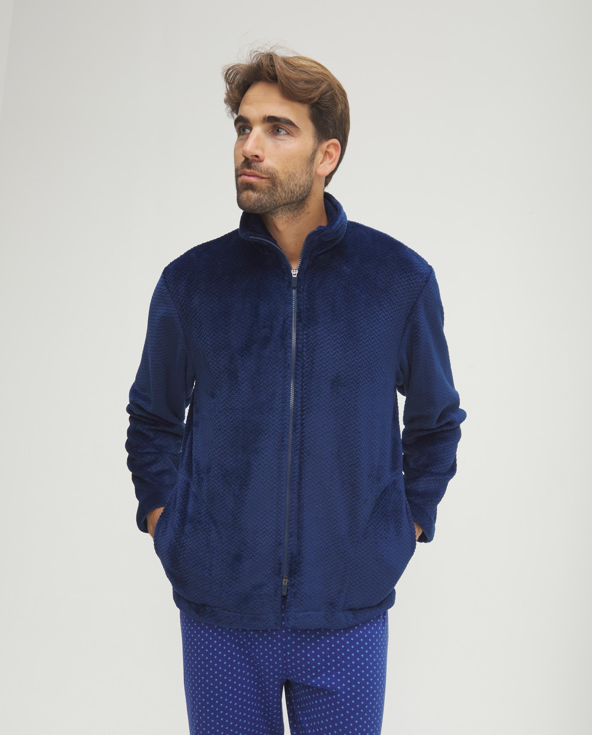 Imagem 0 de Robe Jacquard com Fecho Zip
