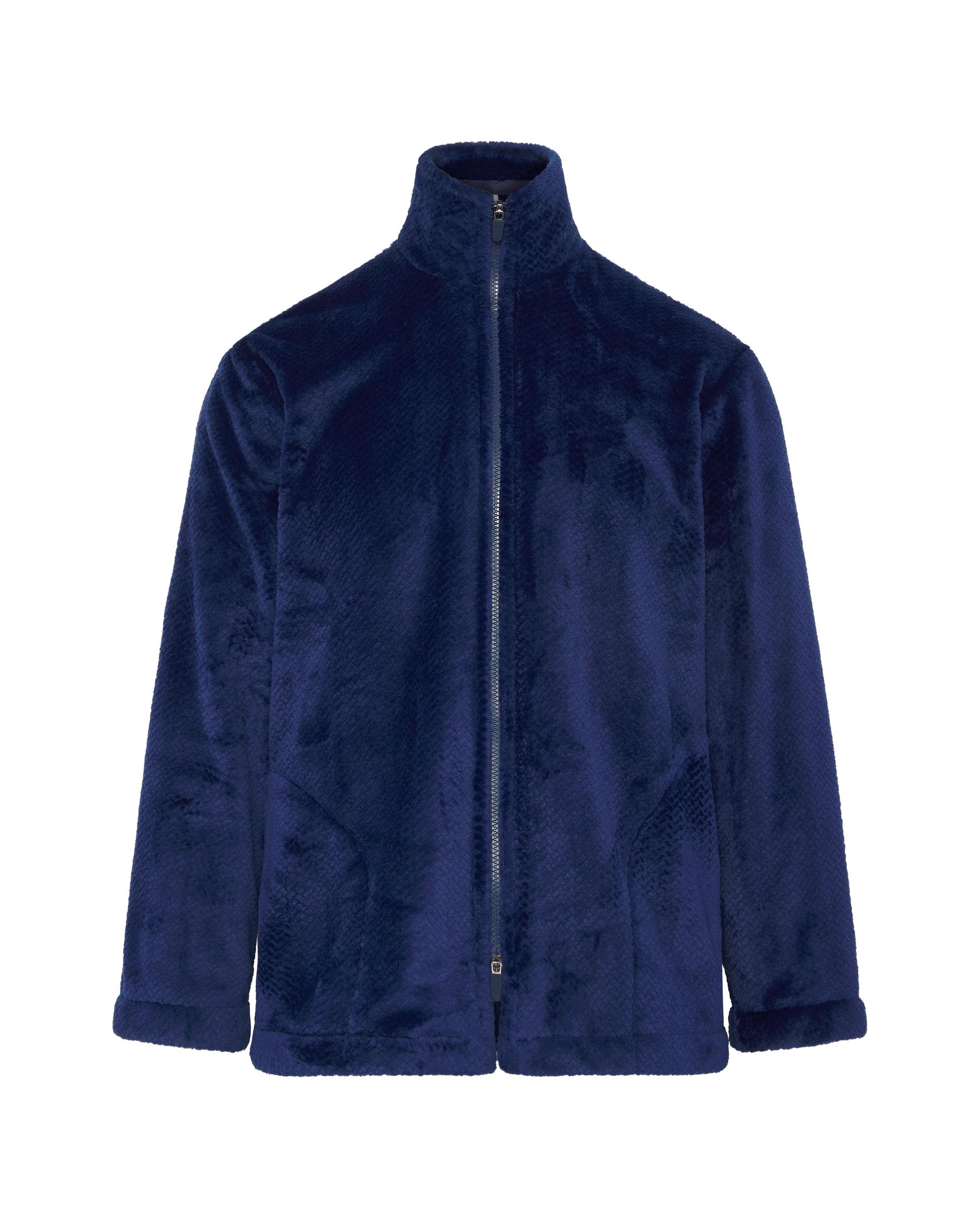 Robe Jacquard com Fecho Zip Azul-3