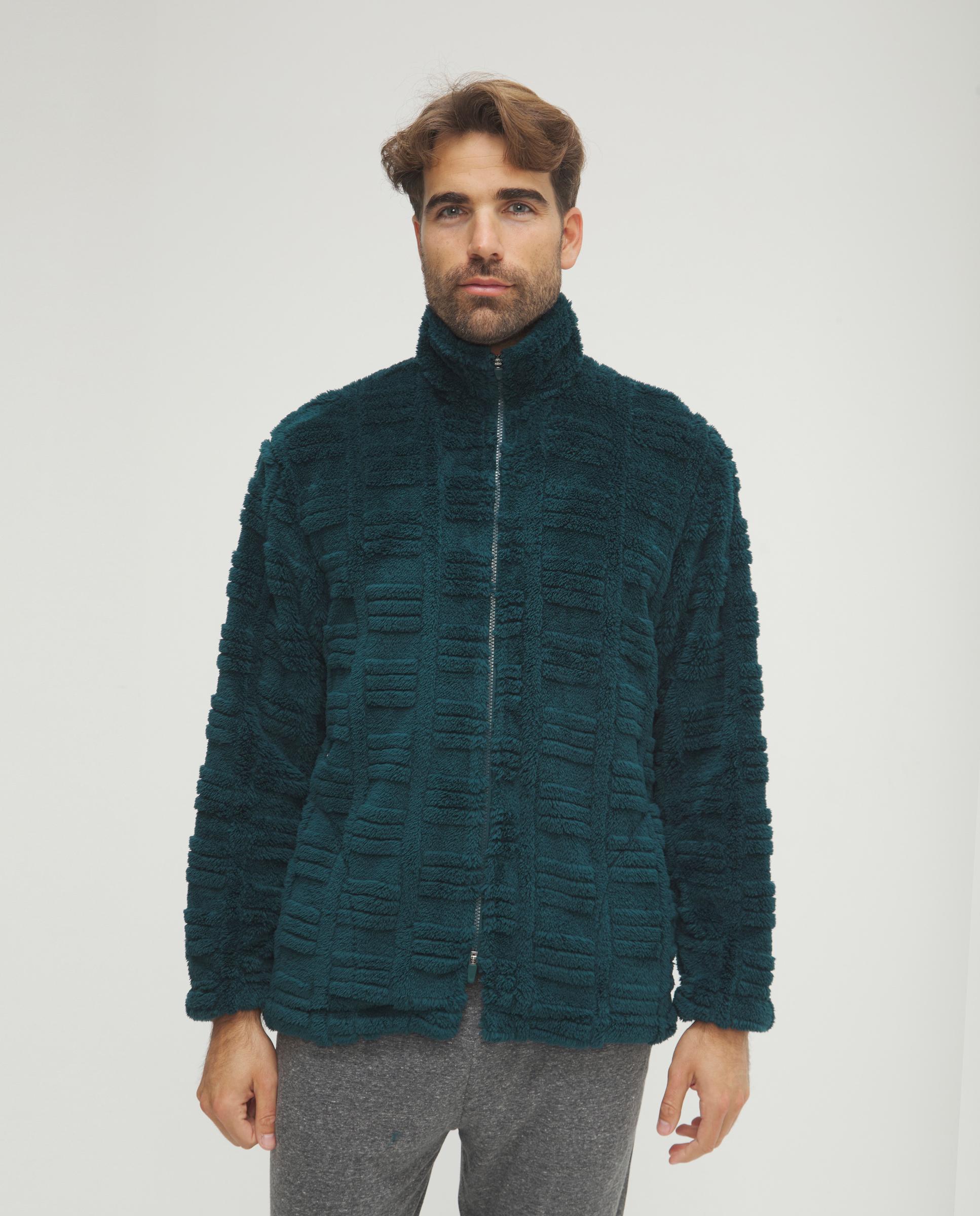 Imagem 0 de Robe Jacquard com Fecho Zip