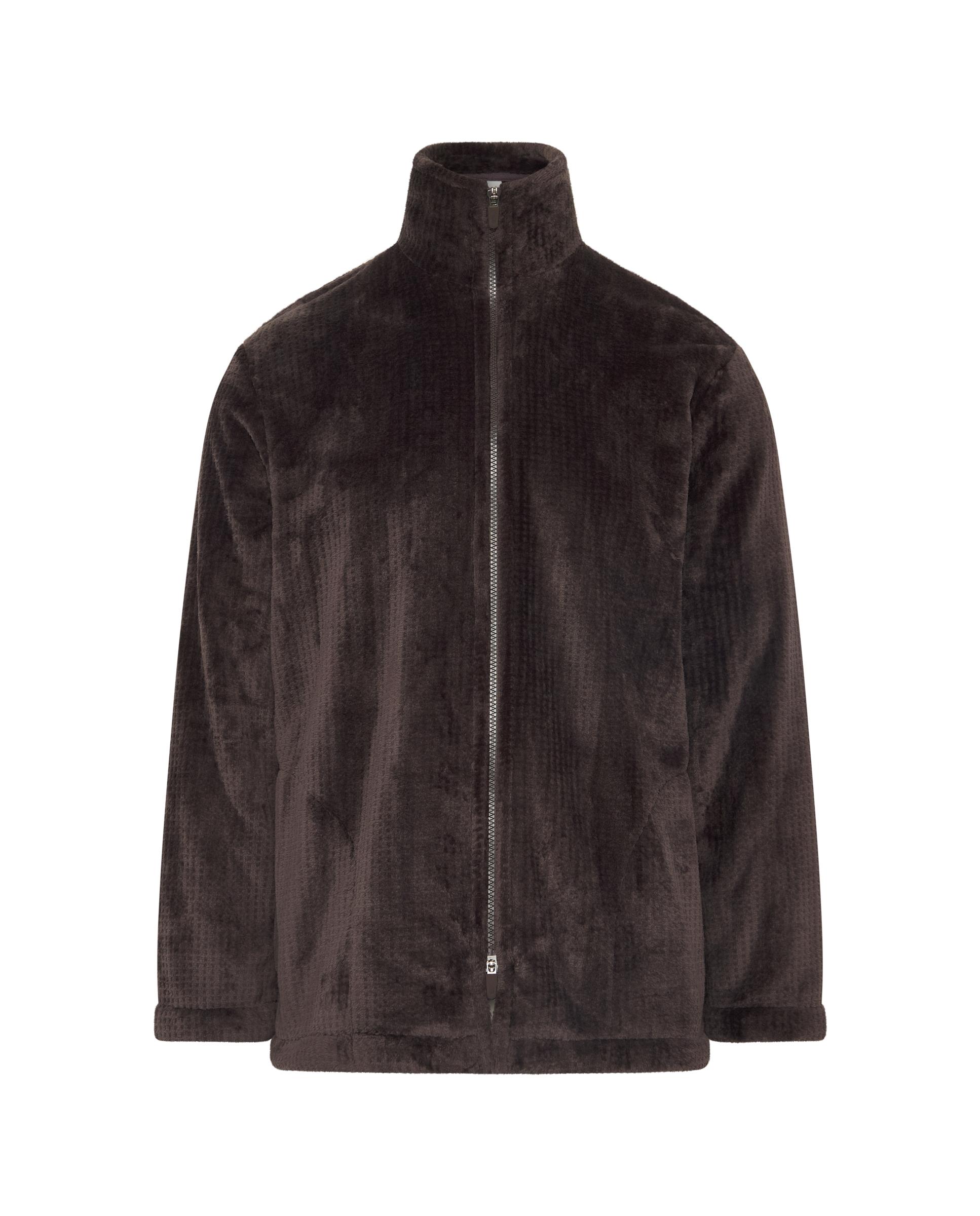 Robe Jacquard com Fecho Zip Castanho-3