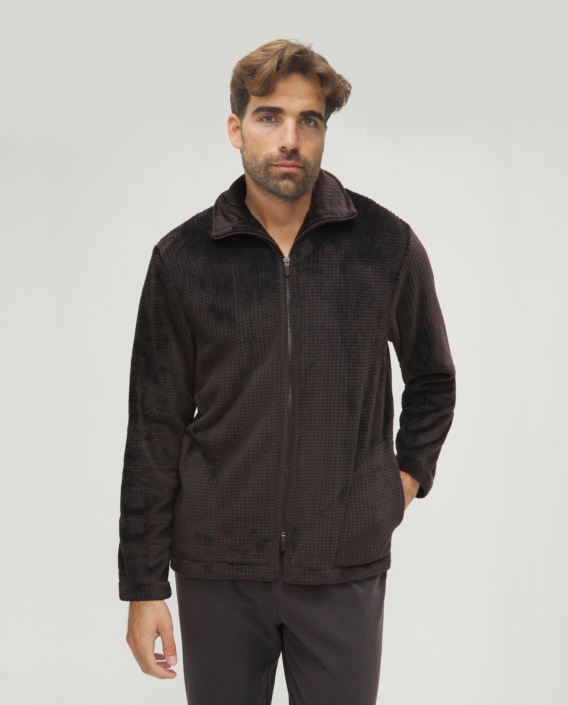 Imagem 0 de Robe Jacquard com Fecho Zip