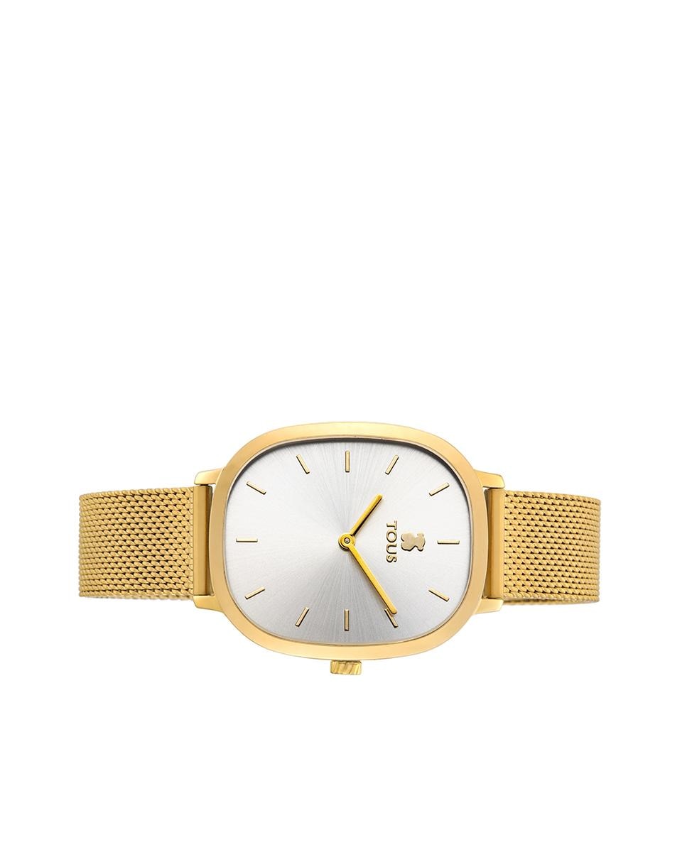 Relógio Analógico Heritage de Aço Ip Dourado Ouro / Prata-2