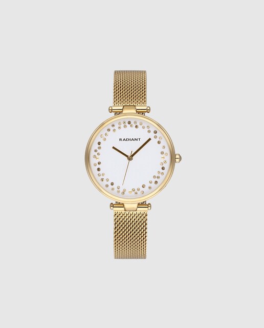 Imagem 0 de Relógio The Circle Ra543202 de Aço e Bracelete Dourada