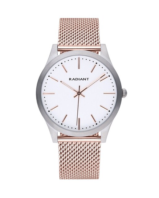 Imagem 0 de Relógio Light & Shadows Ra553605 de Aço e Bracelete Ouro Rosa