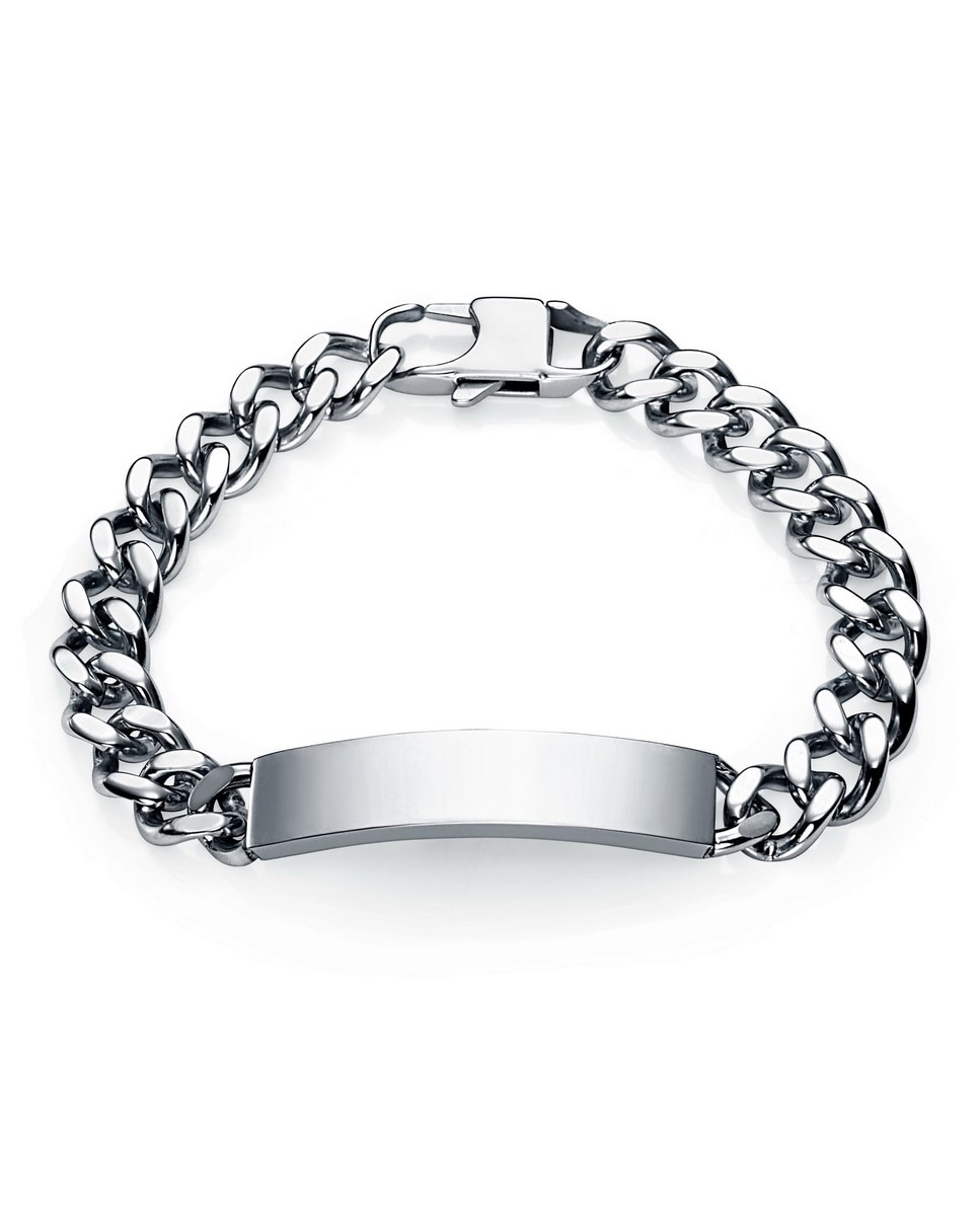 Imagem 0 de Pulseira em Aço com Elos Prateados