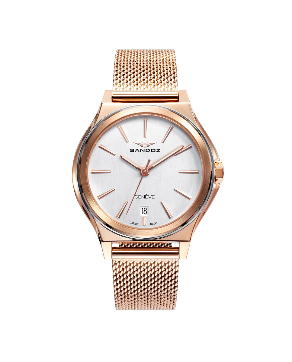 Relógio Sandoz Dynamique Sa81358-07 de Aço com Ip Rosa Rosa-4