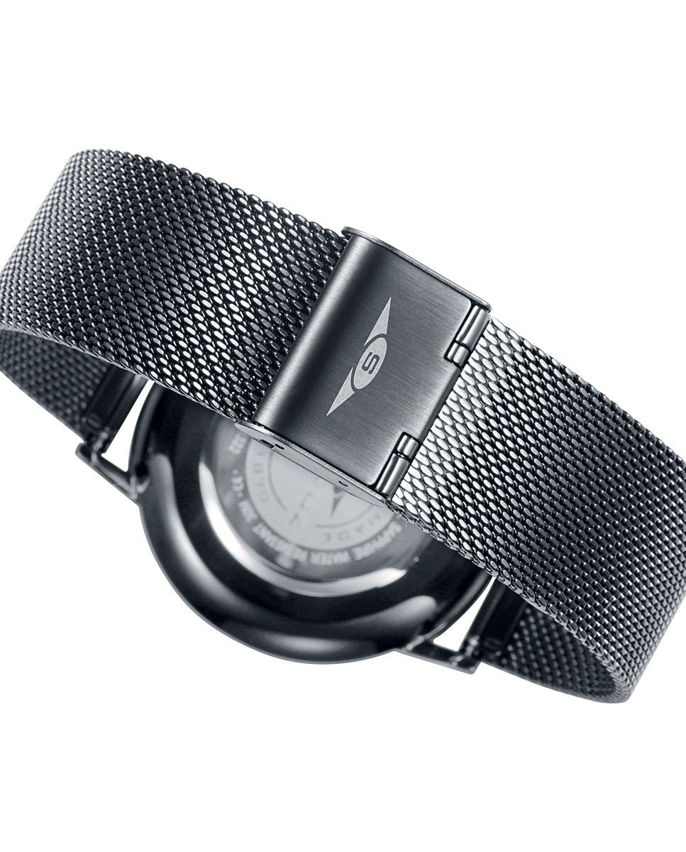 Relógio Sandoz Classic&slim de Aço com Malha Milanesa Preto-2