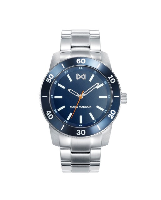 Imagem 0 de Relógio Mission Três Ponteiros de Aço e Alumínio em Azul