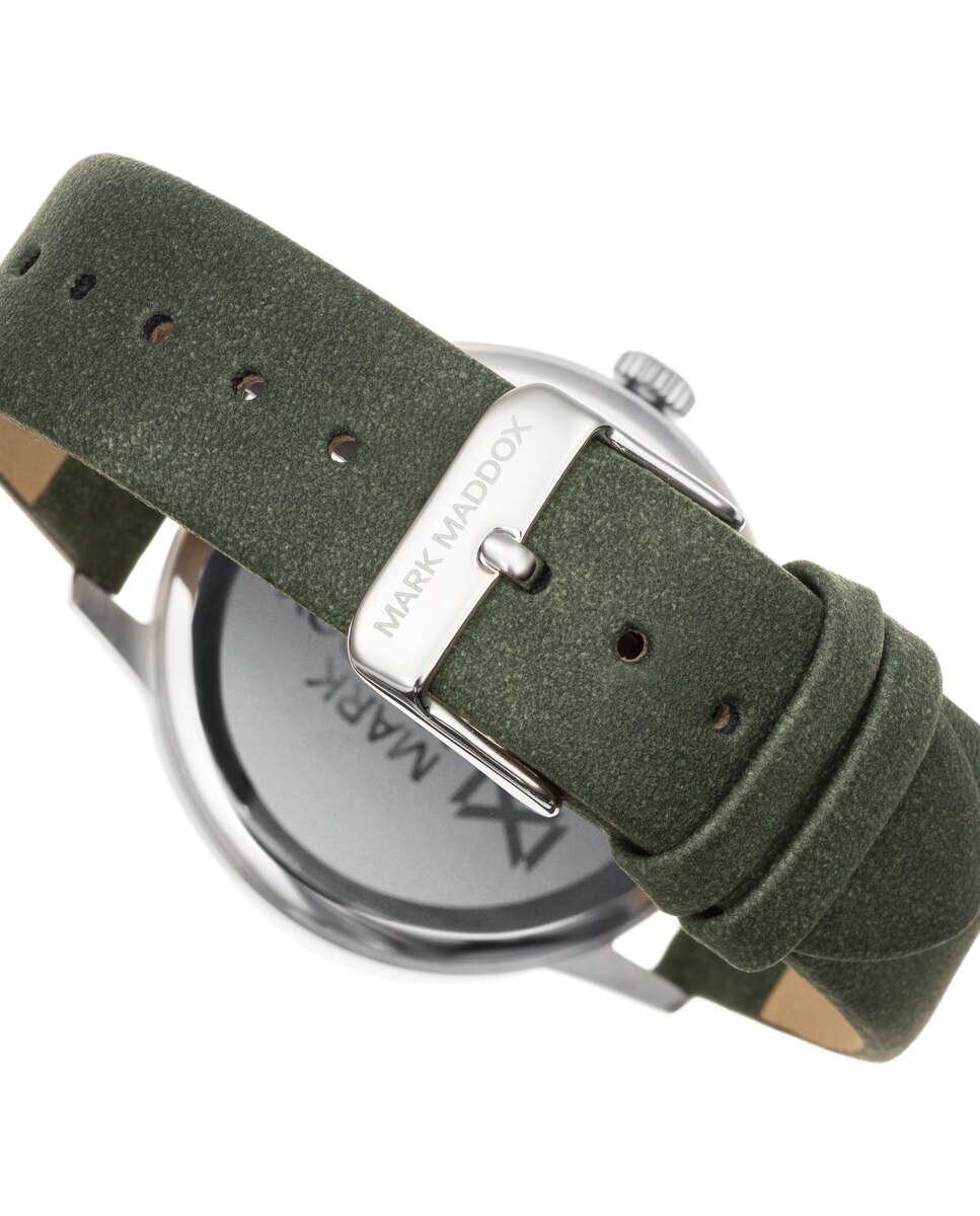 Relógio Analógico Northern Multifunções de Aço e Bracelete Verde Verde Azeitona-2