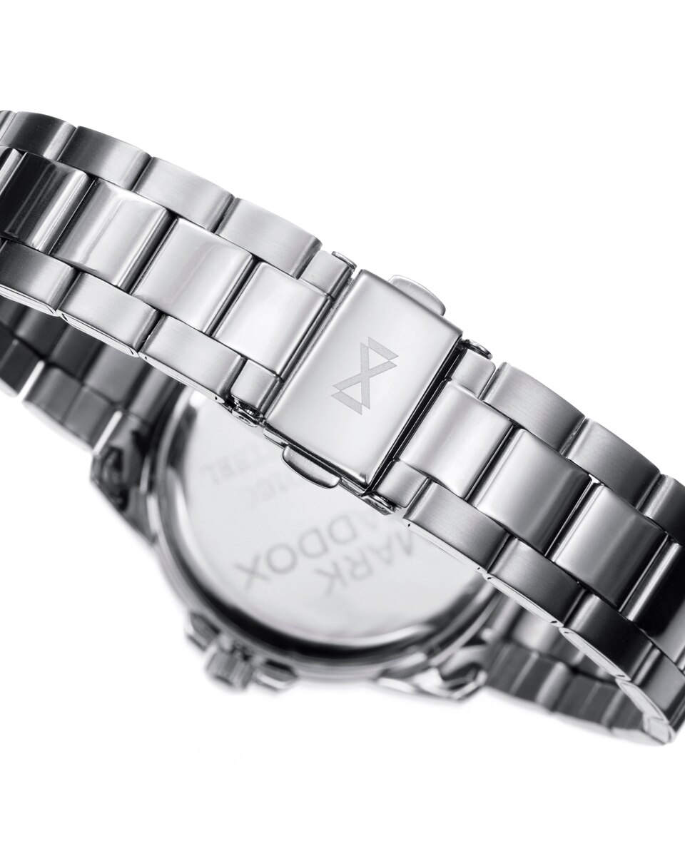Relógio Analógico Marais Três Ponteiros de Aço Bicolor e Bracelete Ouro-2