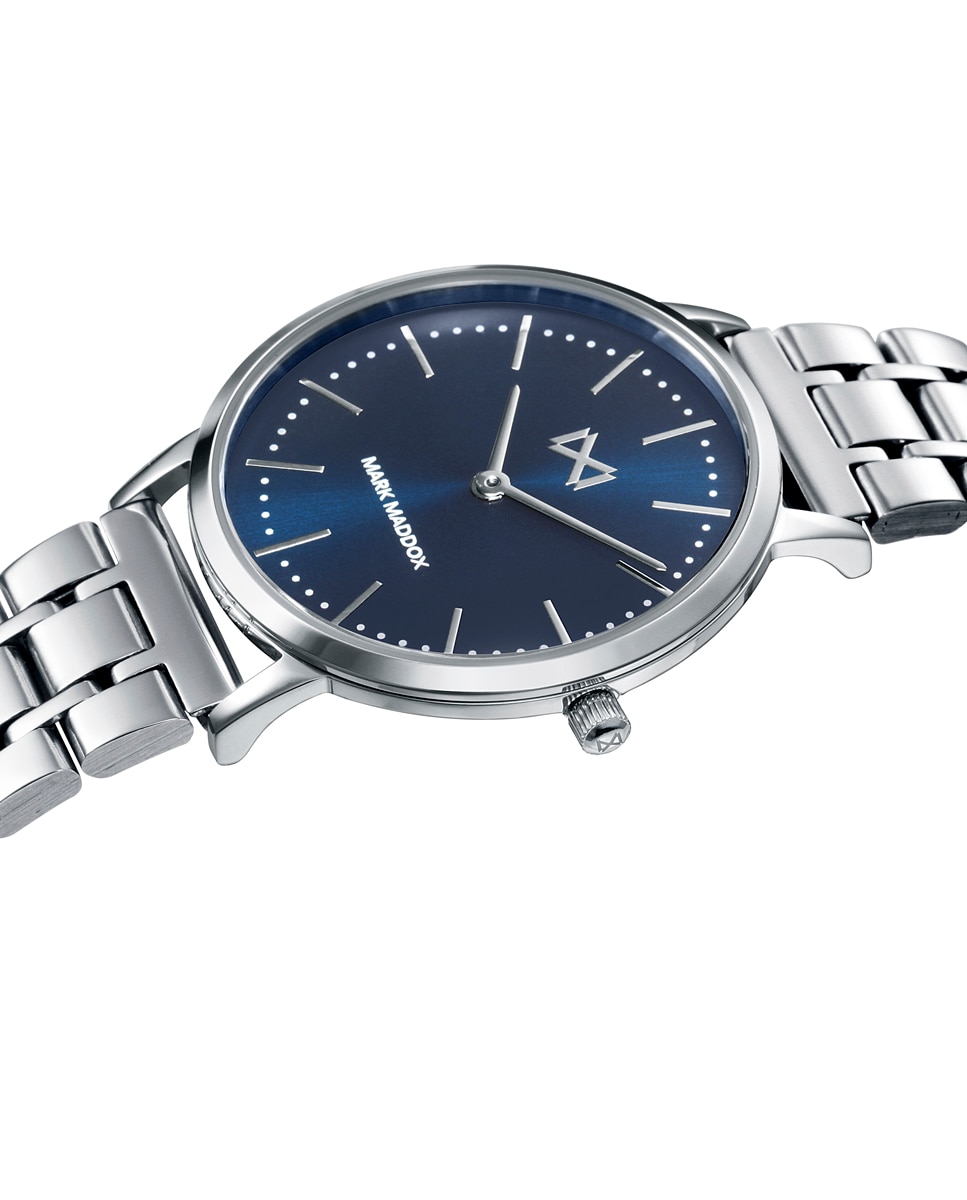 Relógio Analógico Greenwich de Aço com Mostrador em Azul e Bracelete Azul-3