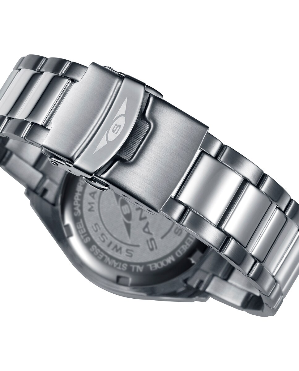 Relógio Sandoz Sportif com Cronógrafo e Bracelete de Aço Prateado-2
