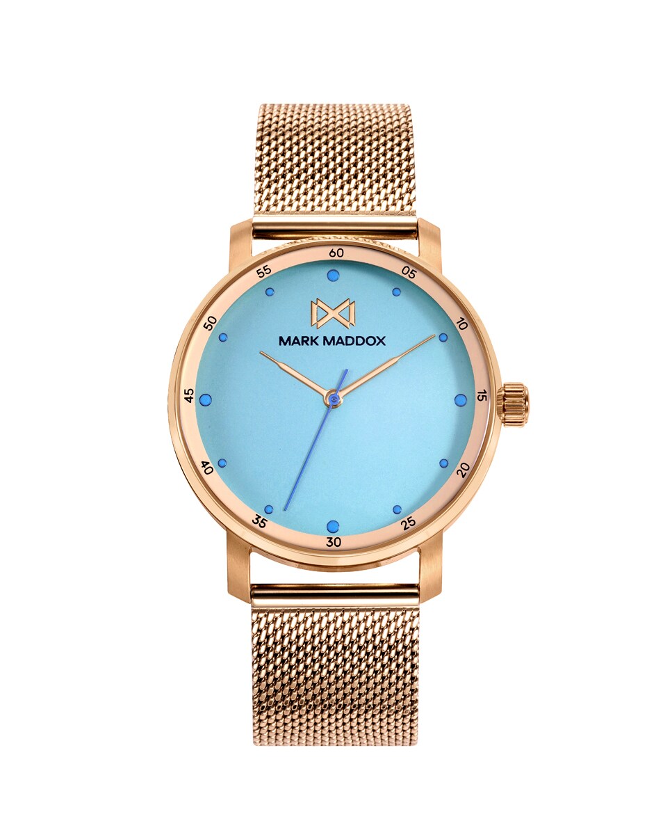 Relógio Midtown de Aço com Pulseira Milanesa em Ip Dourado Ouro-1