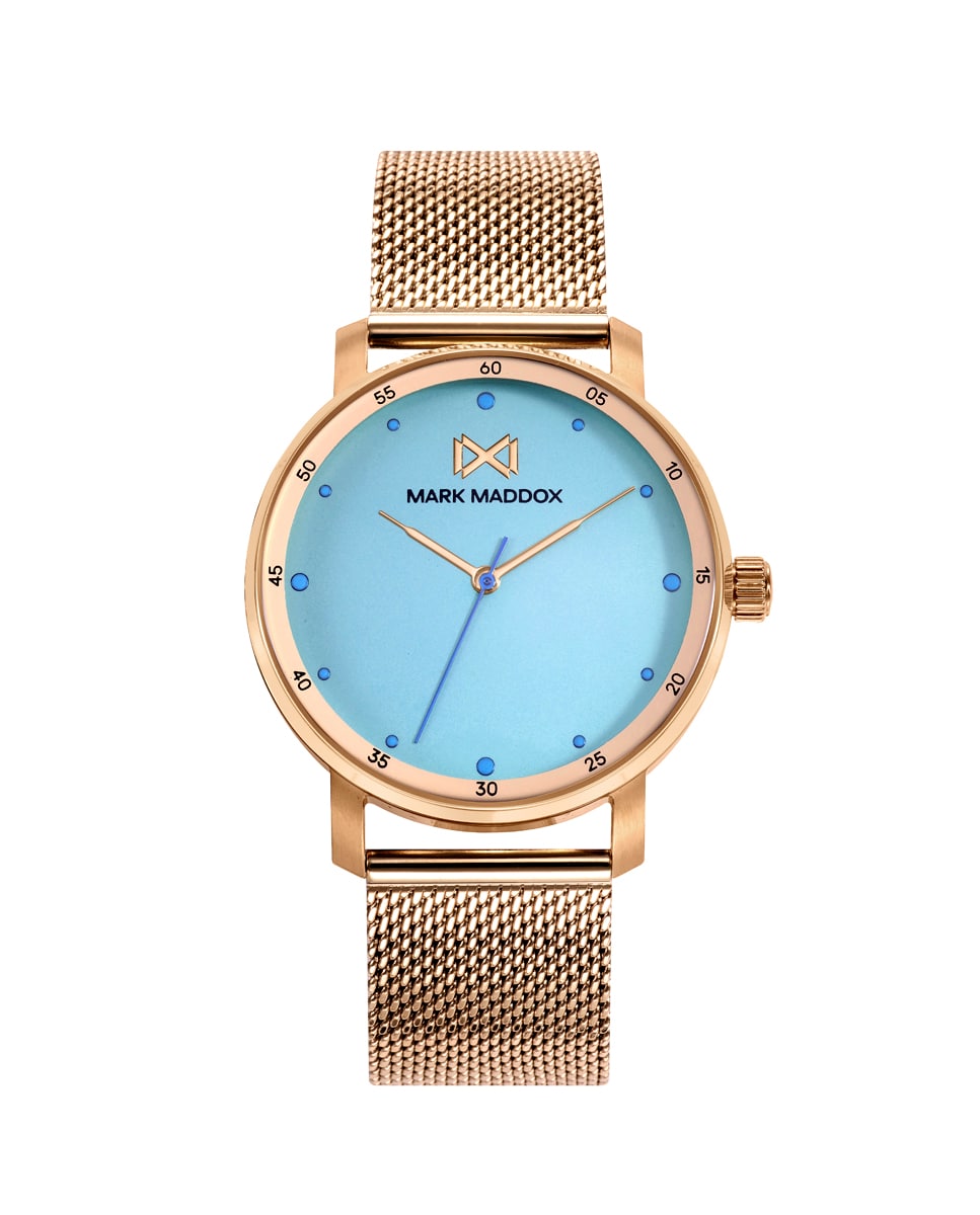 Relógio Midtown de Aço com Pulseira Milanesa em Ip Dourado Ouro-1