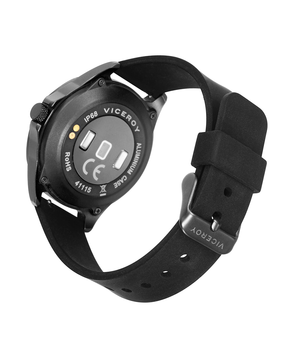 Relógio Infantil Smartpro com Malha Milanesa Ip em Cinzento e Bracelete Adicional de Silicone em Preto Preto / Vermelho-3