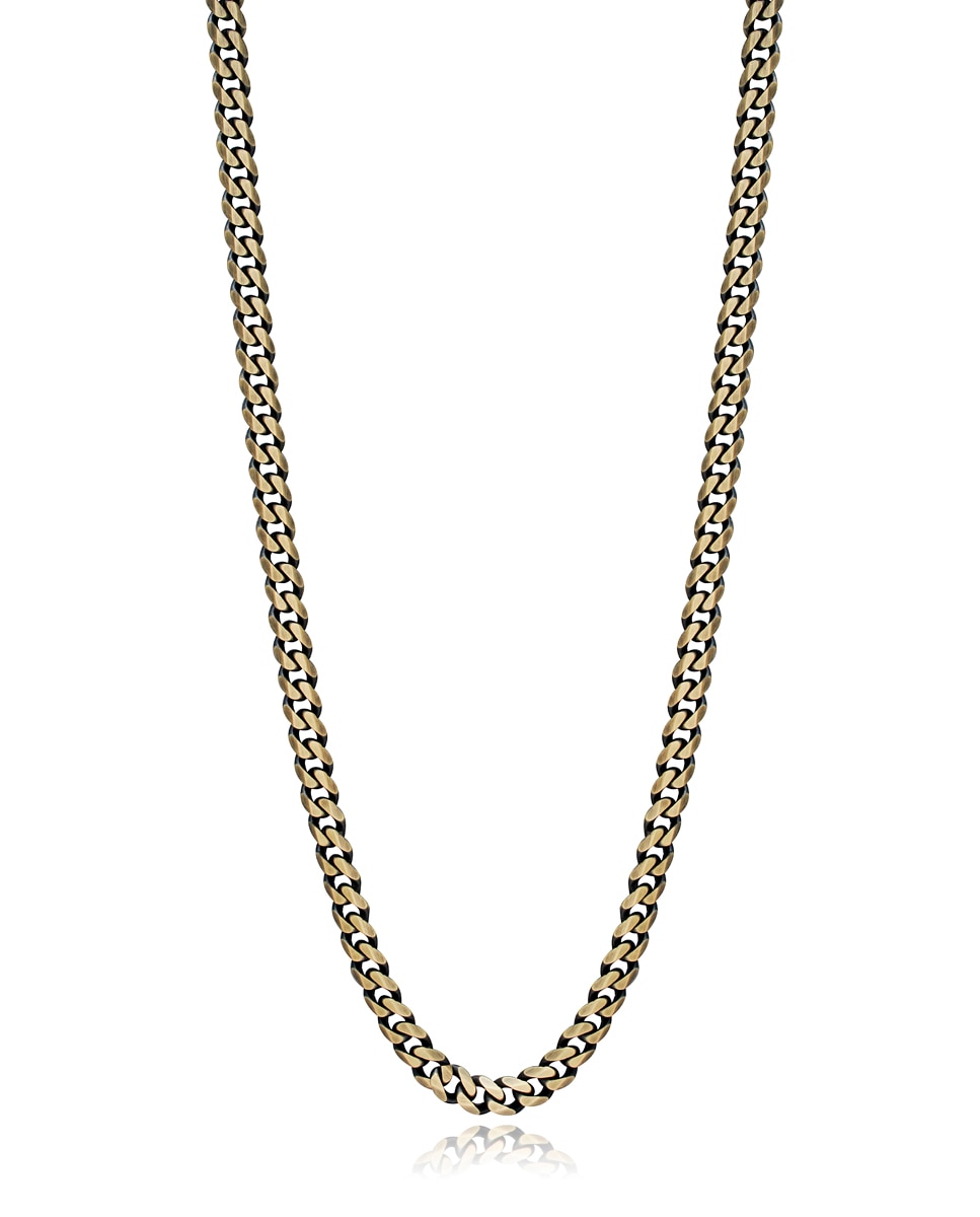 Imagem 0 de Colar Beat de Aço com Corrente Bronze