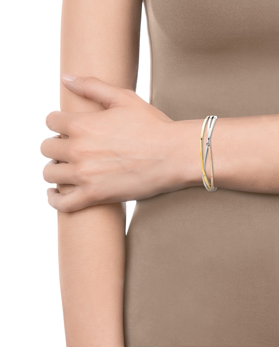 Pulseira Chic de Aço com Três Tons Multicolor-2