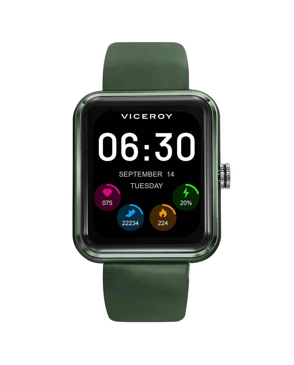 Smartwatch de Alumínio Verde com Bracelete Verde Verde-1