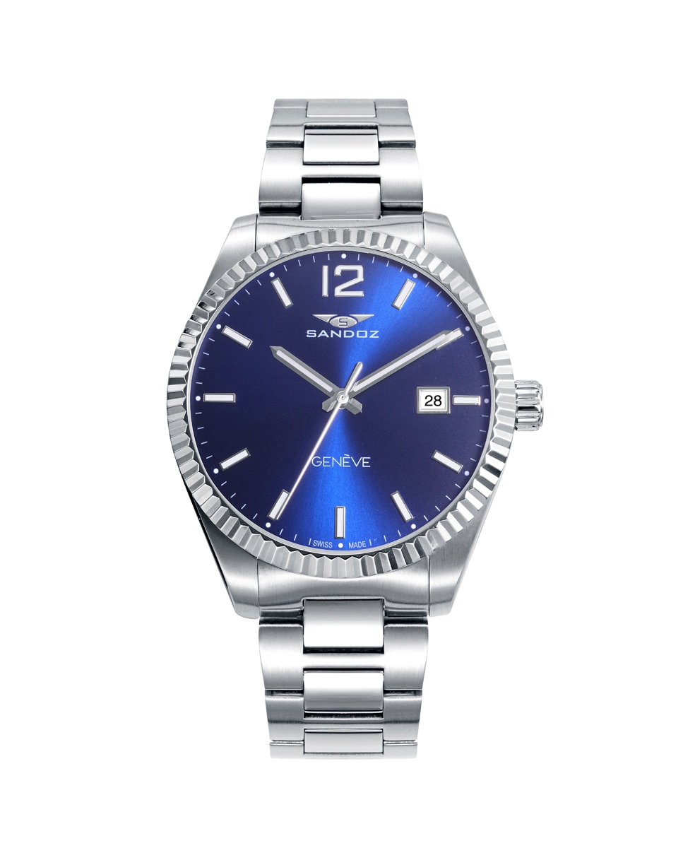 Imagem 0 de Relógio Sandoz com Caixa e Bracelete de Aço