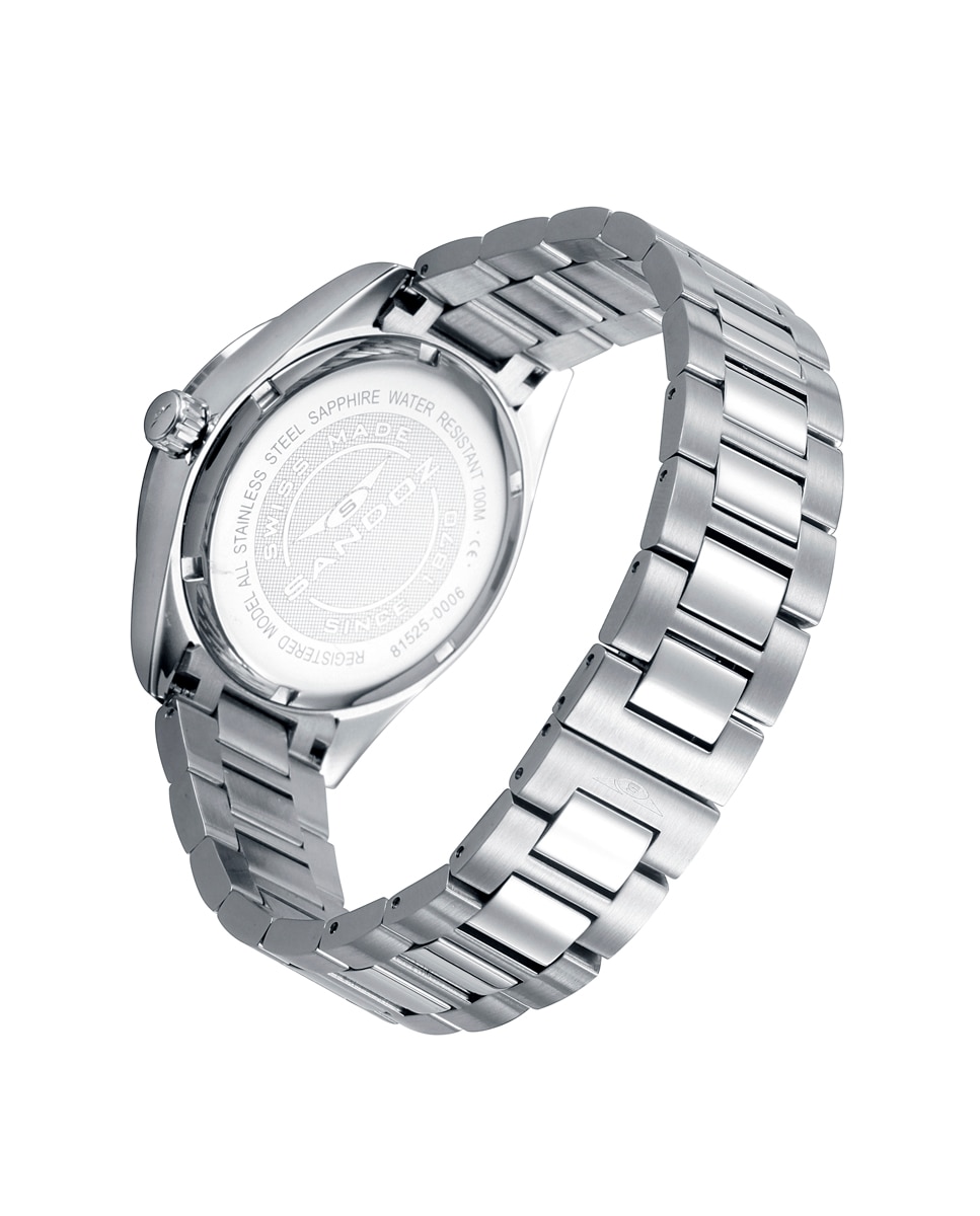 Relógio Sandoz com Caixa e Bracelete de Aço Prateado-2