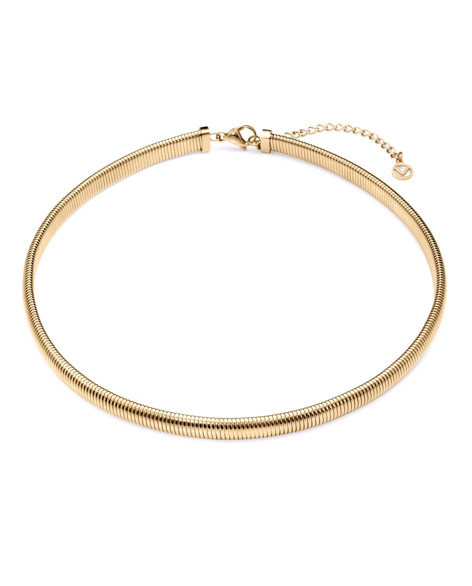 Colar Chic de Aço Ip Dourado Articulado Dourado-1