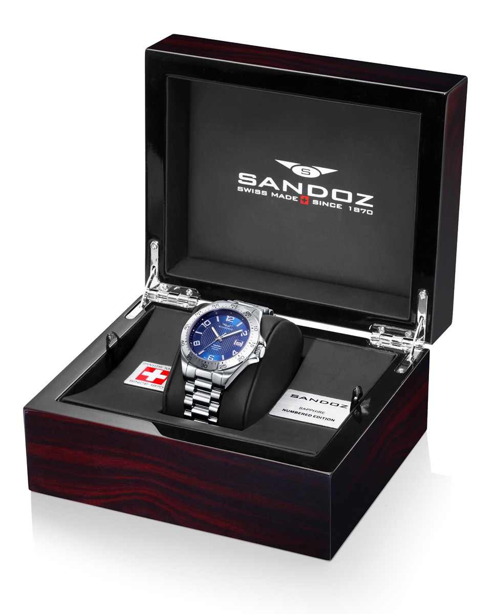 Relógio Sport com Caixa e Bracelete de Aço Prateado-5