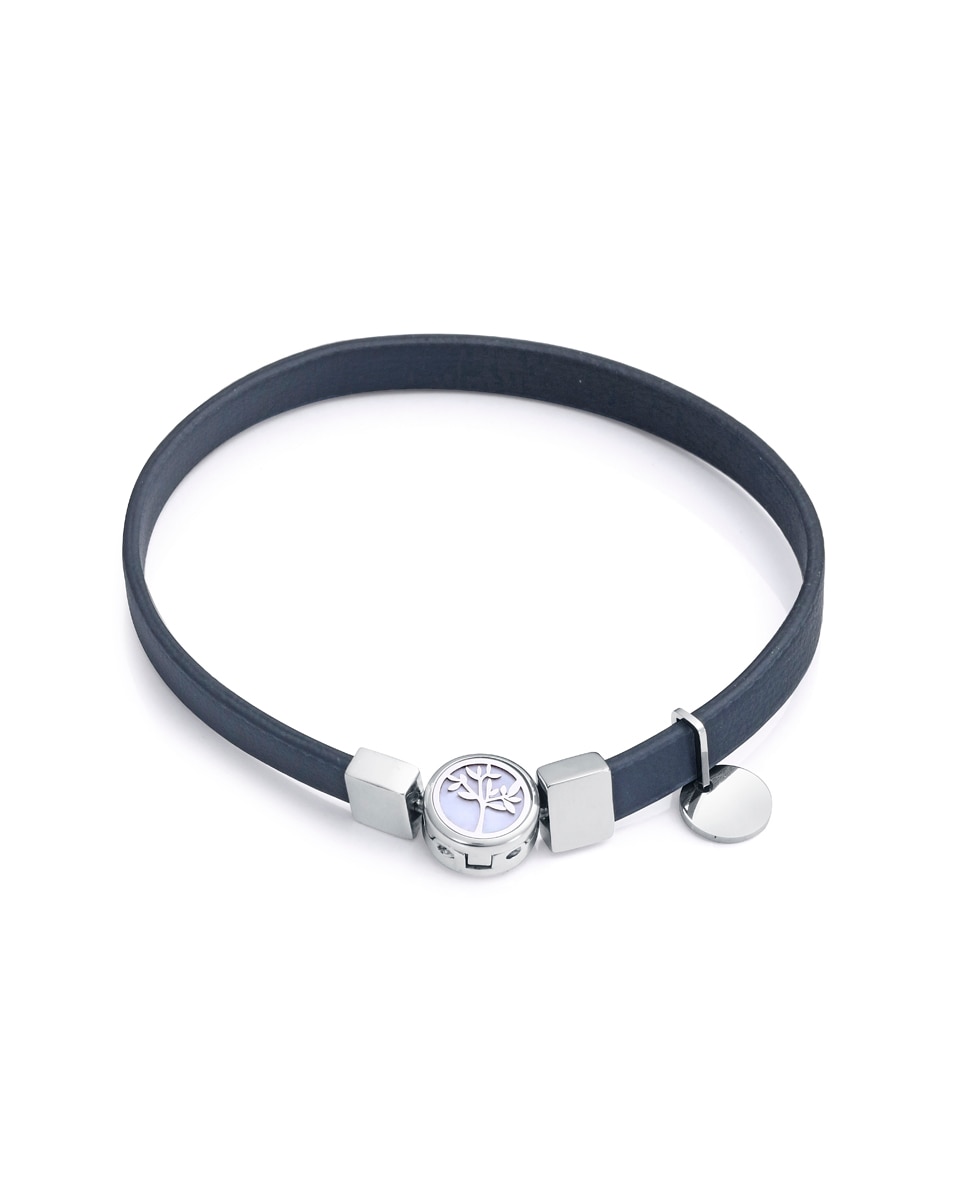 Pulseira Eco de Aço Reciclado e Ip Dourado com Correia Vegana em Preto Preto-1