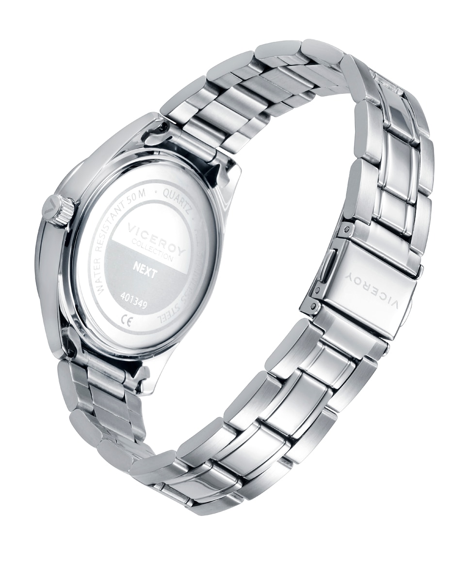 Relógio Infantil com Caixa e Bracelete de Aço e Pulseira de Oferta Azul-2
