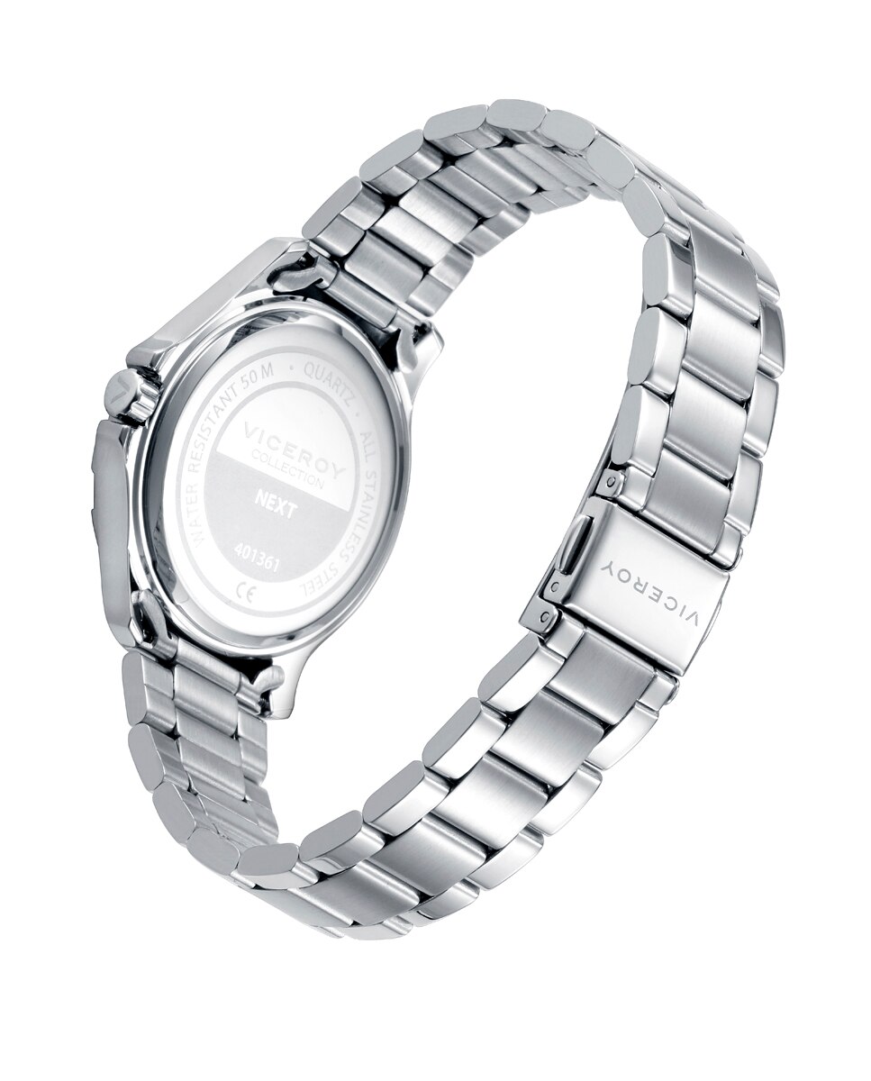 Relógio Infantil com Caixa e Bracelete de Aço e Pulseira de Oferta Prata-2
