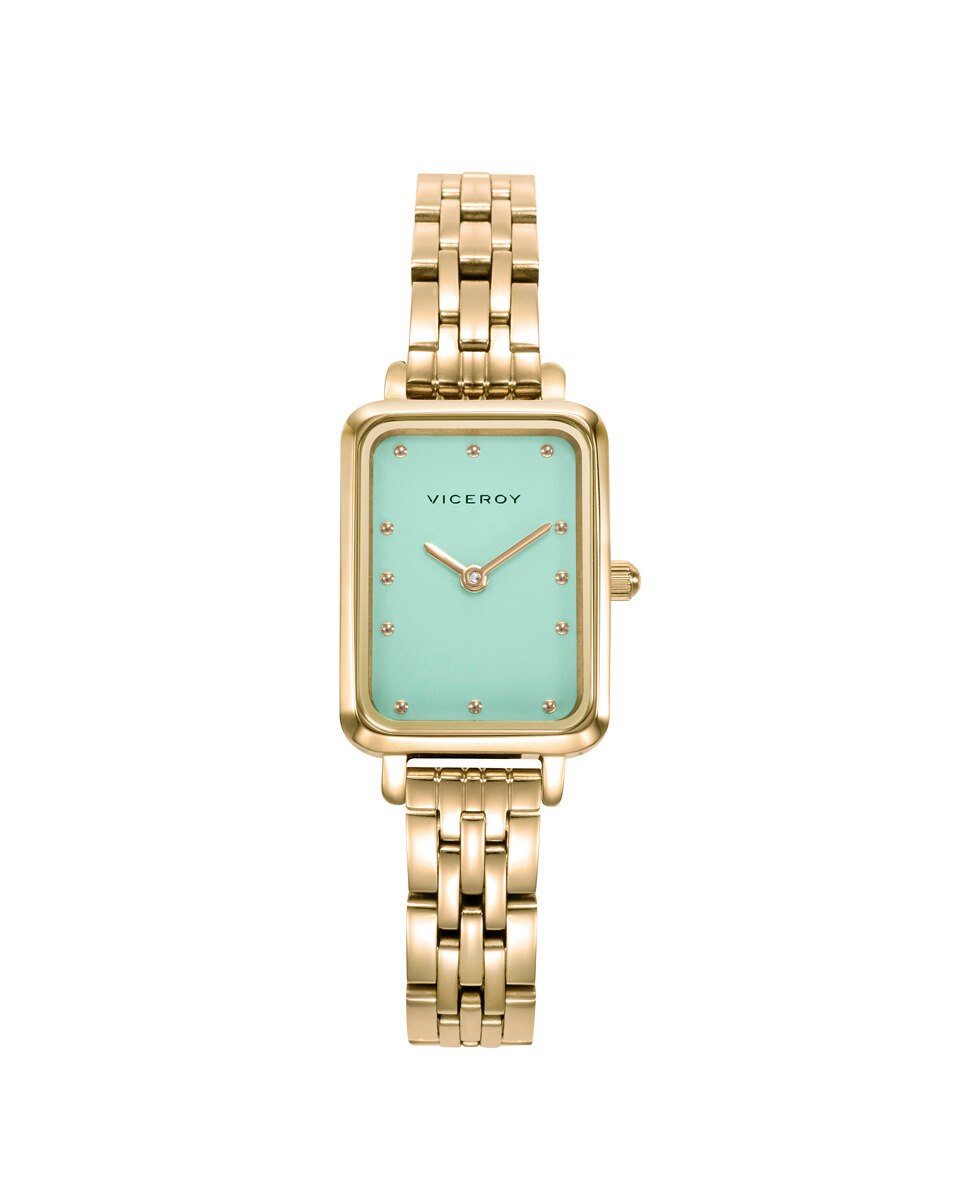 Relógio Analógico Kiss com Caixa e Bracelete de Aço Ip Dourado Dourado-1