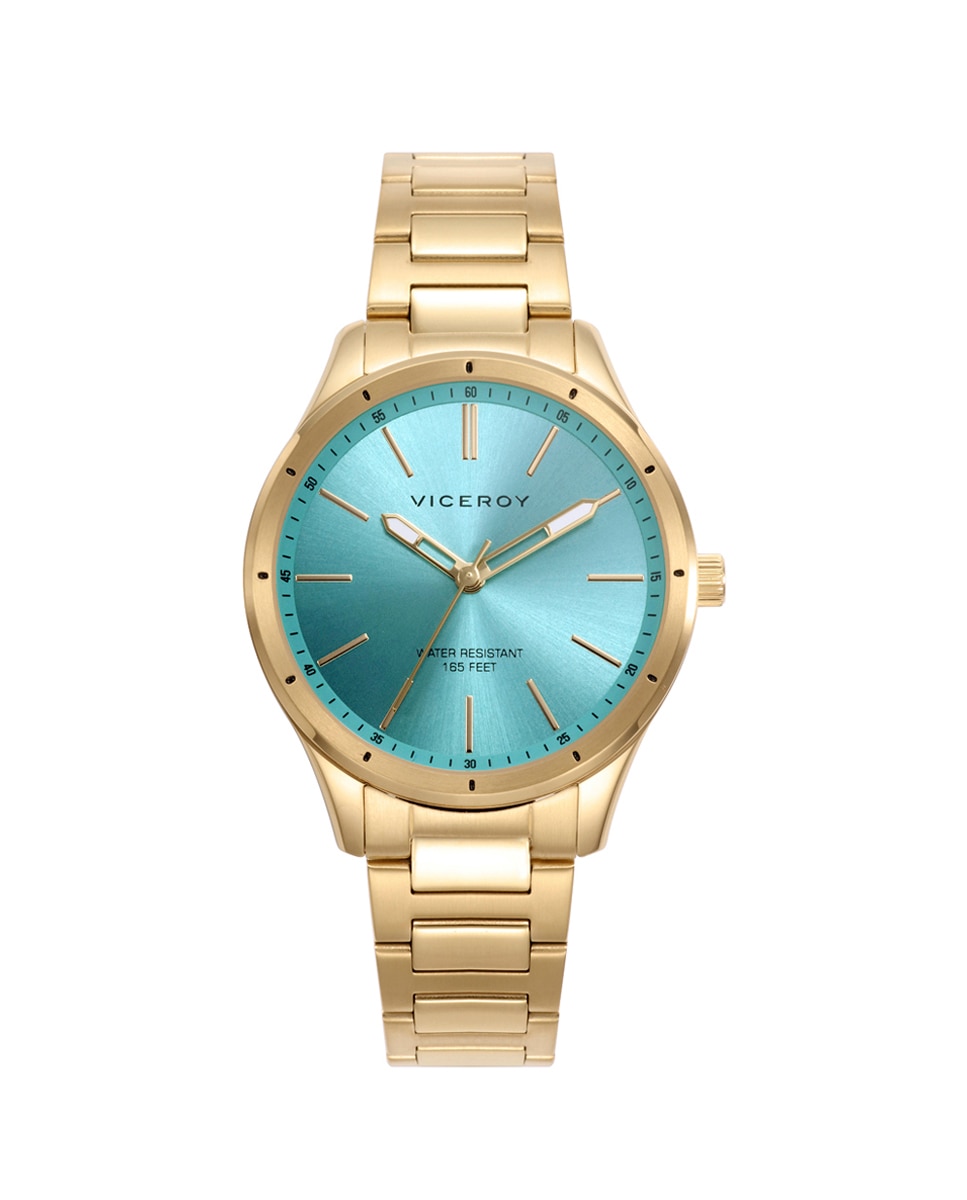 Relógio Analógico Grand com Caixa e Bracelete de Aço Ip Dourado Dourado-1