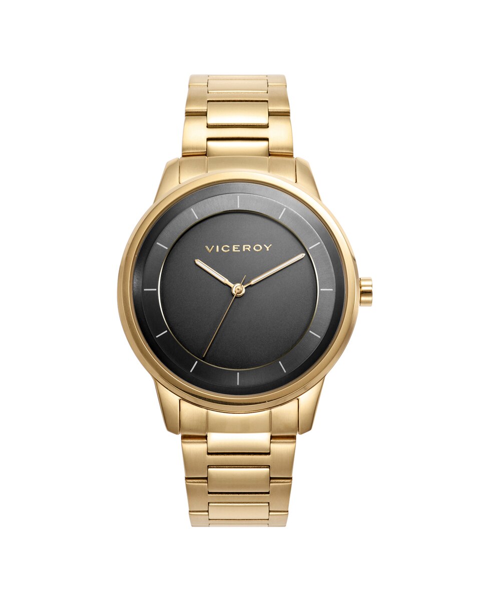 Relógio Analógico Air com Caixa e Bracelete de Aço Ip Dourado Dourado-1