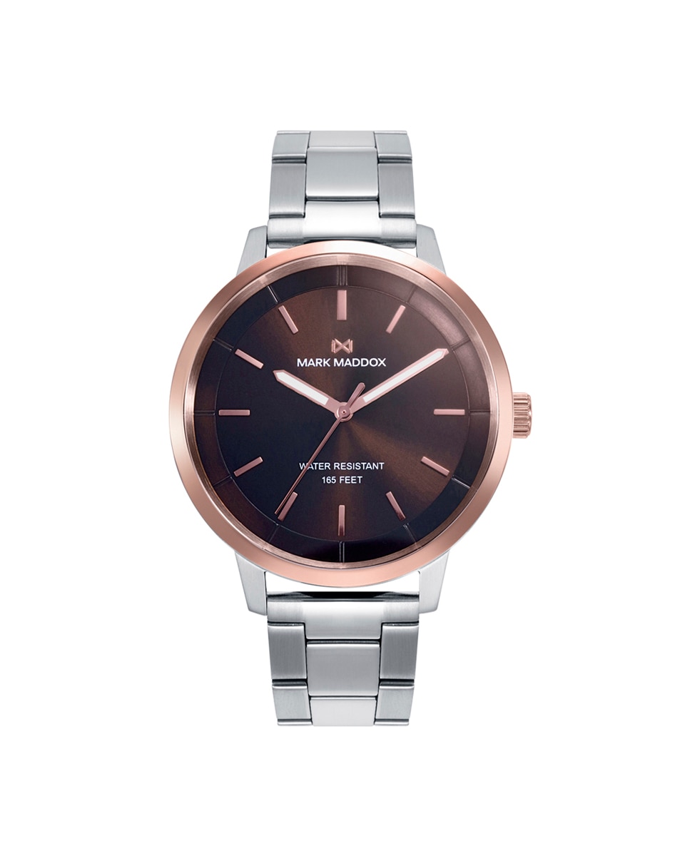 Relógio Analógico Greenwich com Caixa Bicolor em Aço e Ip Rosa com Bracelete de Aço Ouro / Prata-1