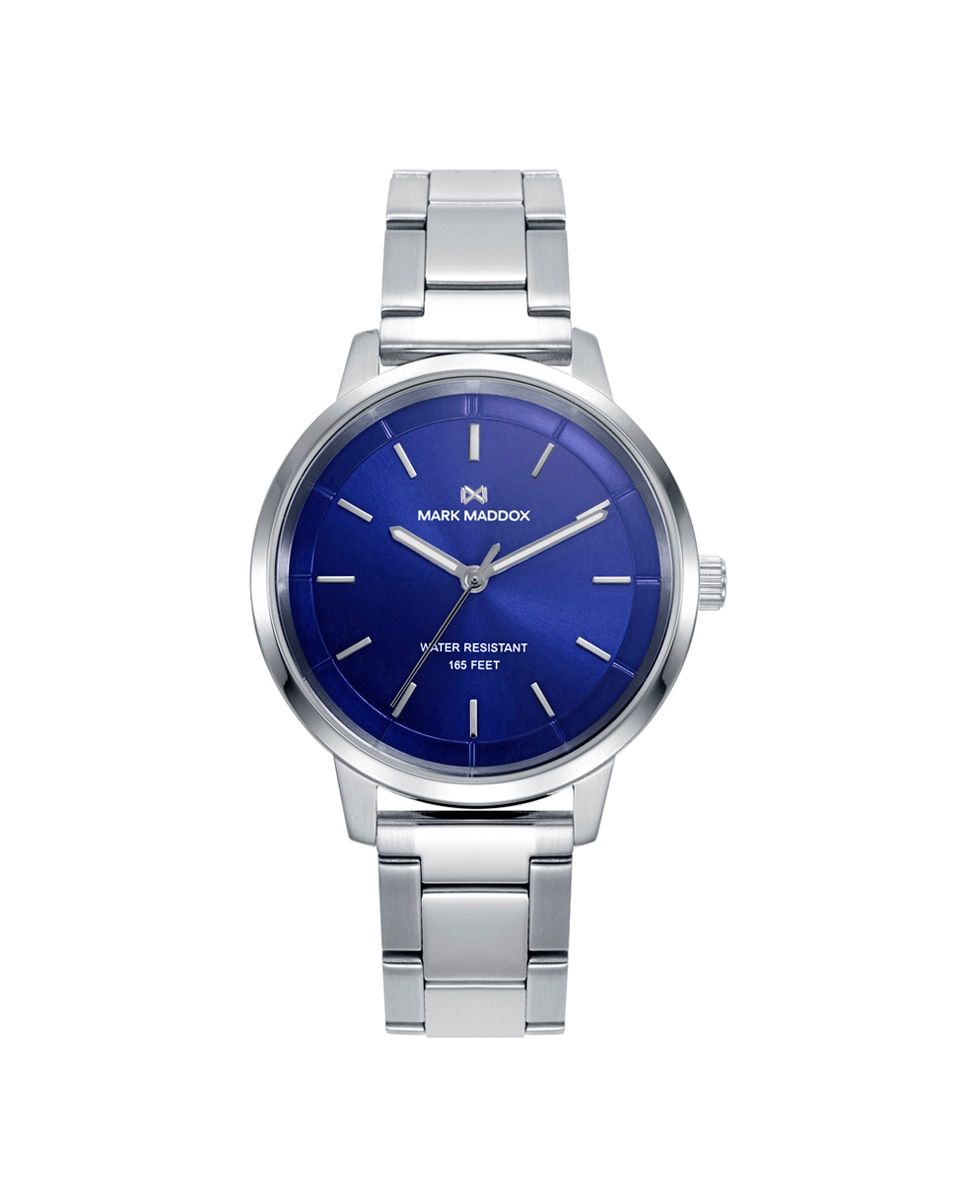 Relógio Analógico Greenwich com Caixa e Bracelete de Aço Azul-1