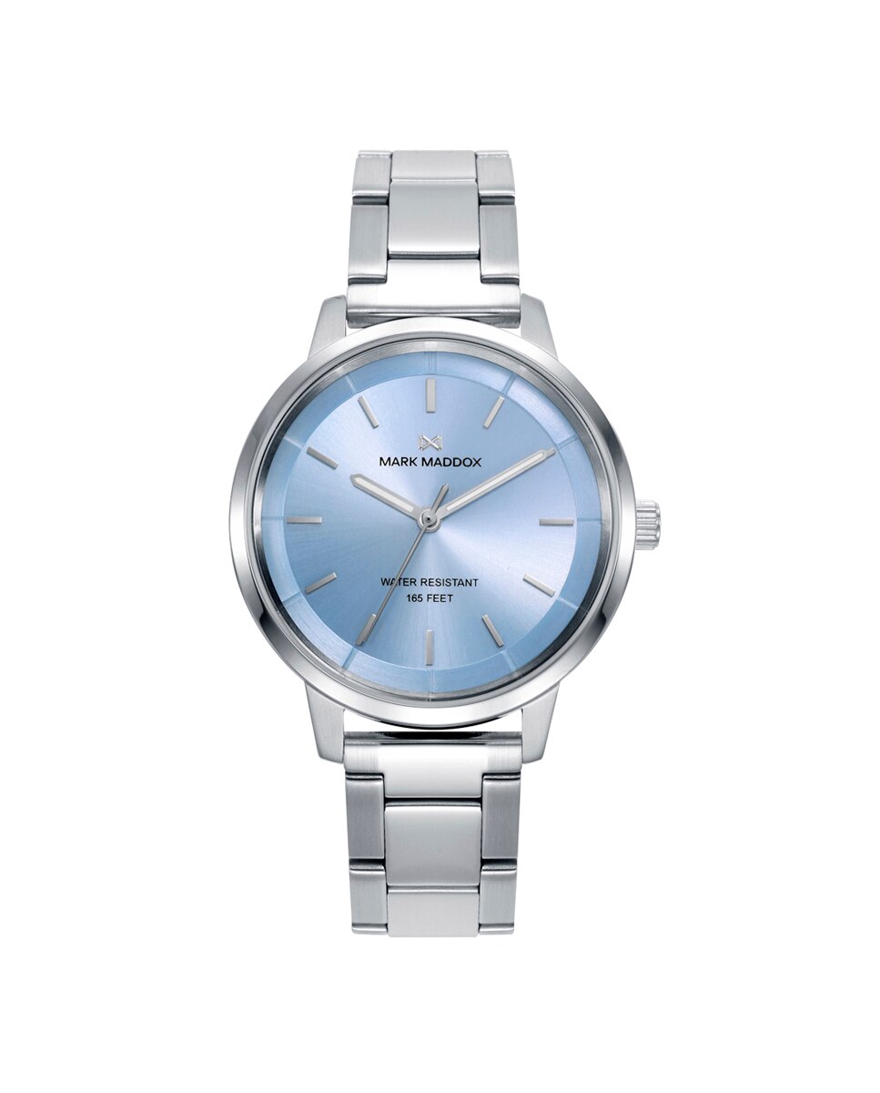 Relógio Analógico Greenwich com Caixa e Bracelete de Aço Azul-1