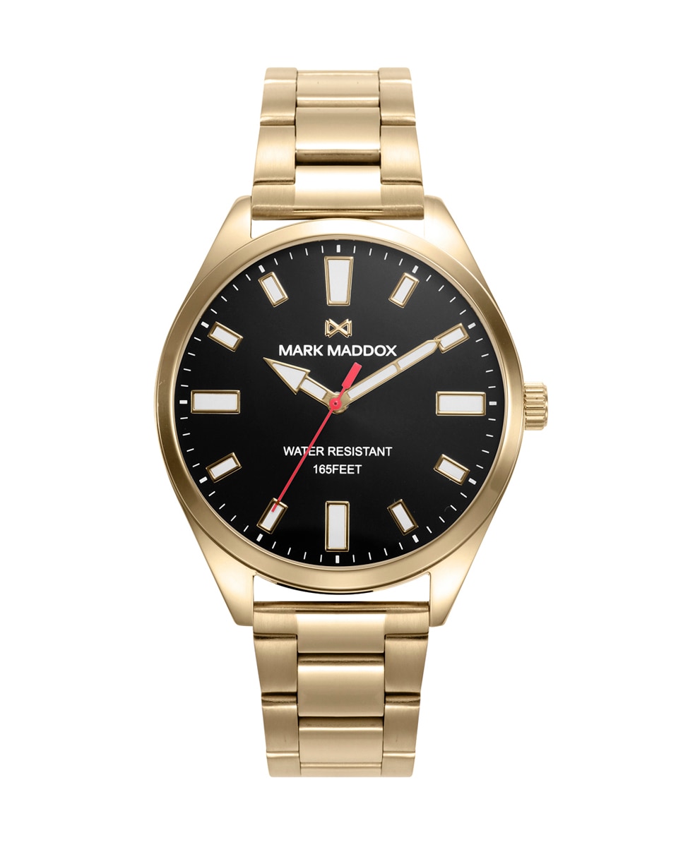 Relógio Analógico Marais com Caixa e Bracelete de Aço Ip Dourado Dourado-1