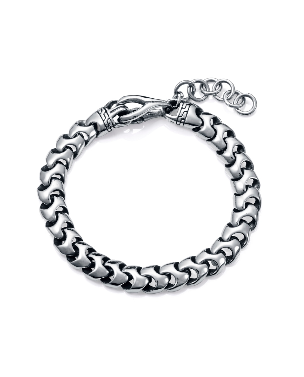 Pulseira Beat de Aço Reversível Prateado-1